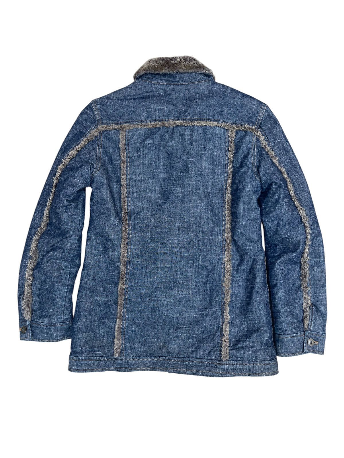 Japanese Brand × Vintage Japanese And A Sherpa Denim Jacket - Cozy Streetwear Size 38 Size US M / EU 48-50 / 2 - 2 Thumbnail