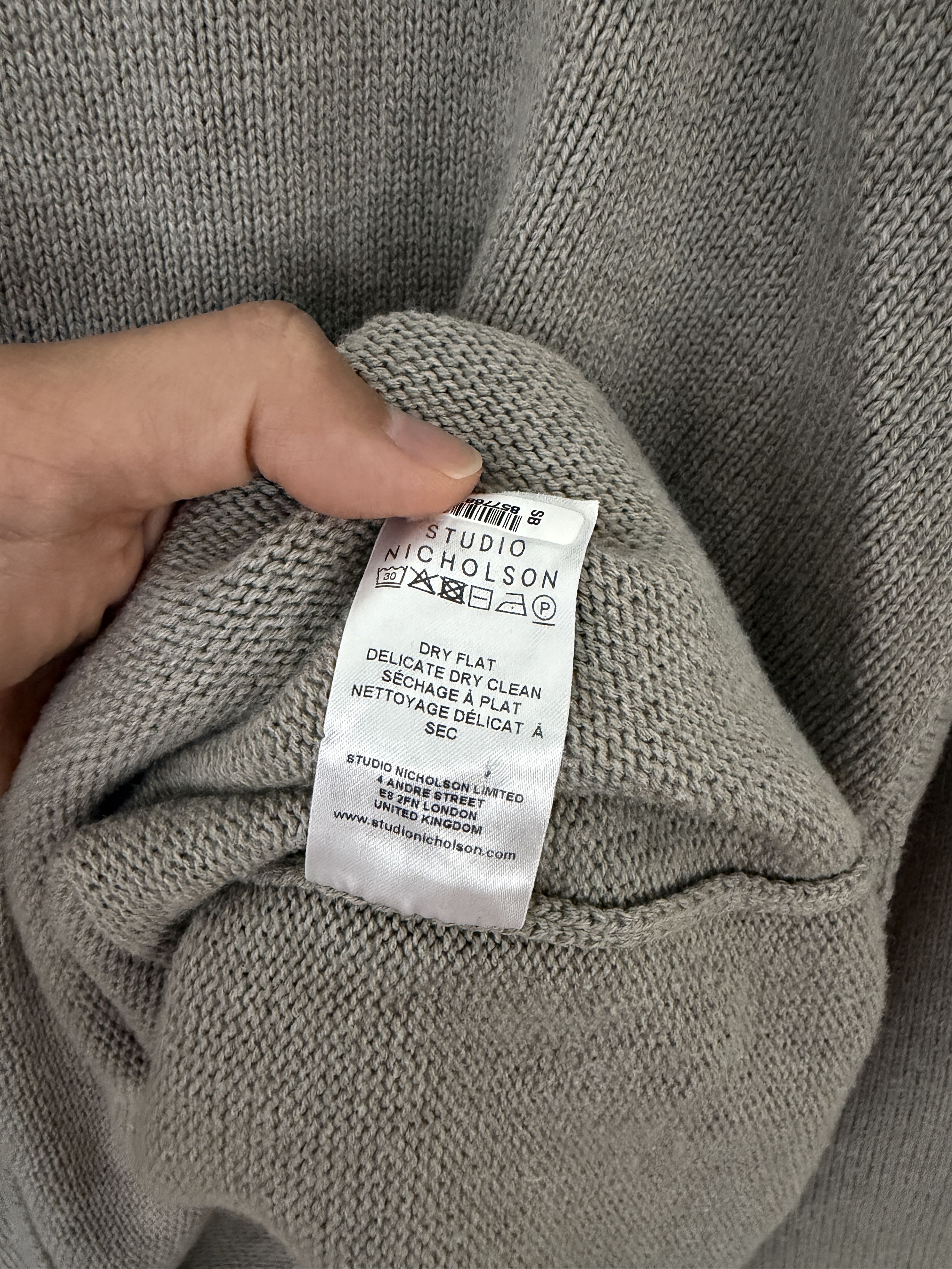 Knit Raglan Sweater (Merino Wool Blend) in Beige, Men's — image 5 of 6