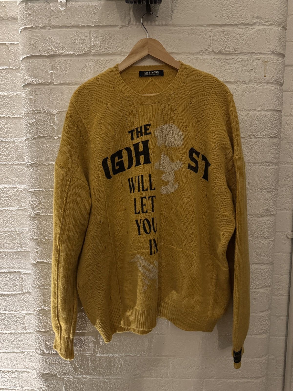 Raf Simons Raf Simons Braid Relief Roundneck Yellow Size US L / EU 52-54 / 3 - 1 Thumbnail