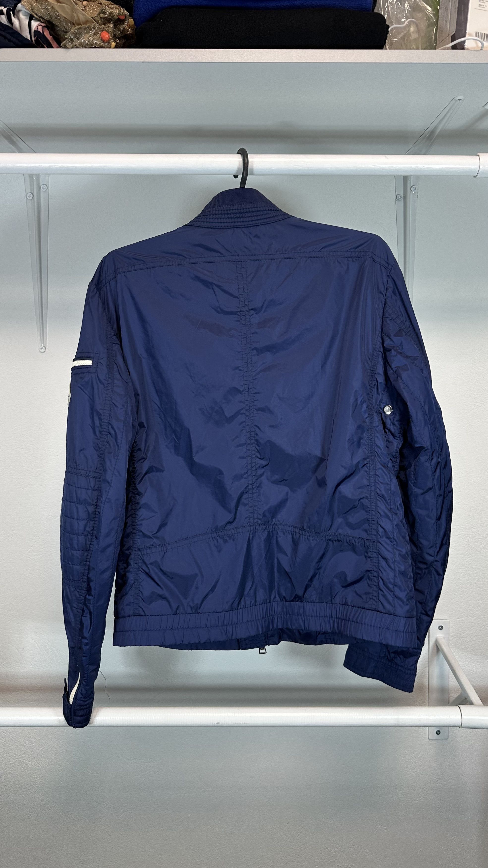 Moncler MONCLER THYM Blue Nylon Casual Windbreaker Bomber Jacket Size US L / EU 52-54 / 3 - 7 Thumbnail