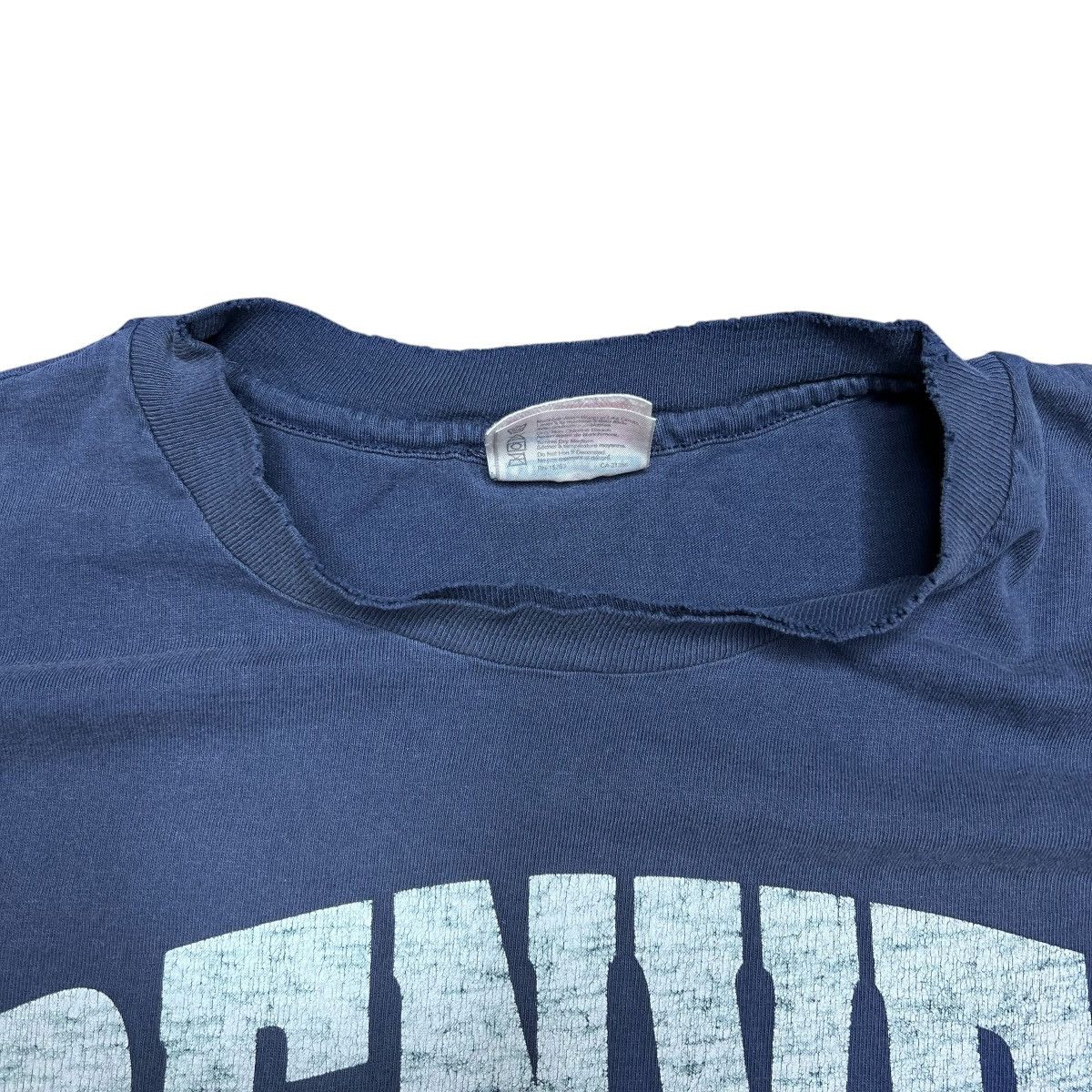 NFL × Vintage Vtg 1997 NFL Denver Broncos Logo Spell Out 3D Graphic Tee Size US XXL / EU 58 / 5 - 5 Thumbnail