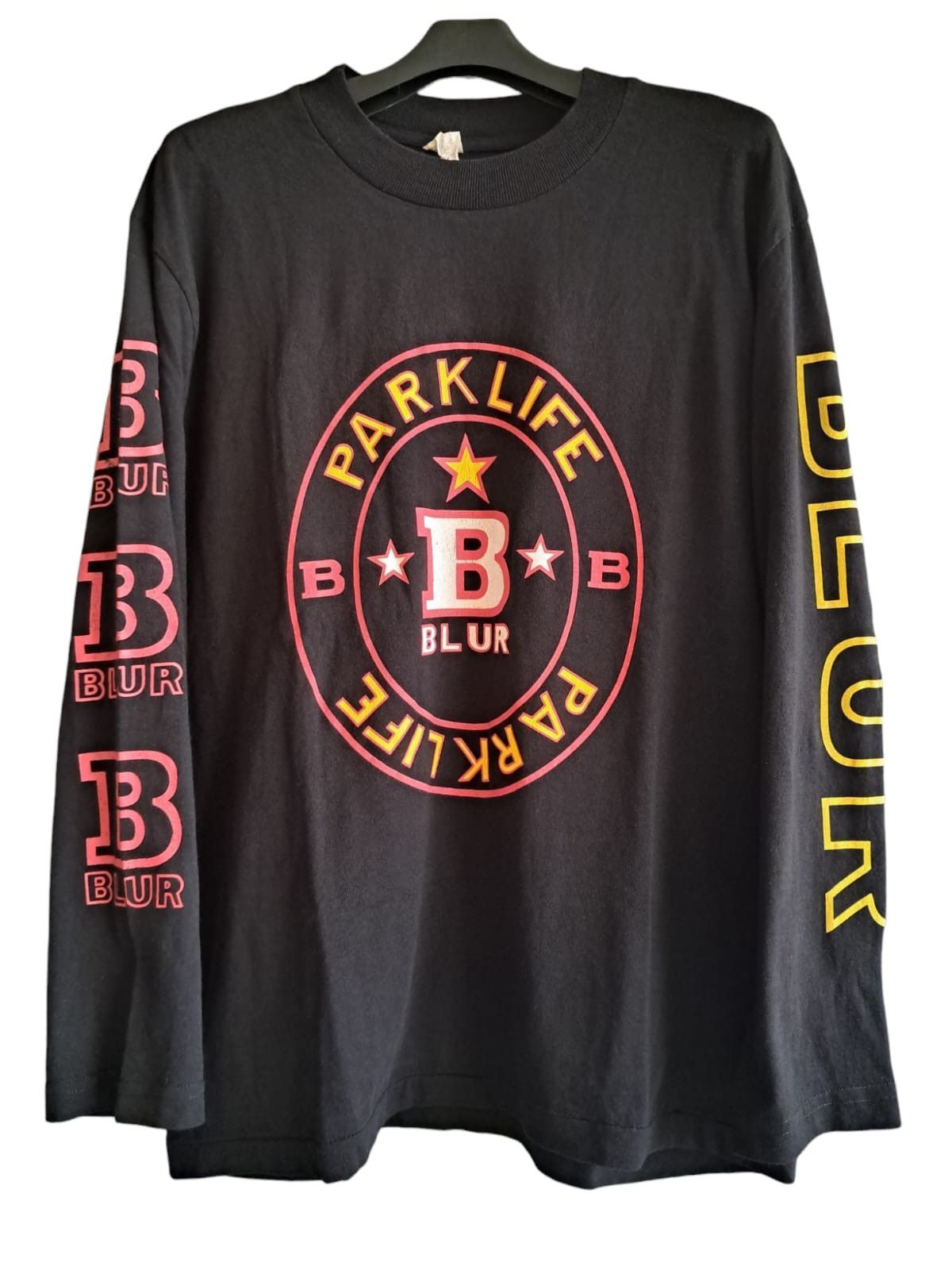 Vintage Vintage 90s Blur Parklife Longsleeve T-Shirt Size US L / EU 52-54 / 3 - 1 Thumbnail