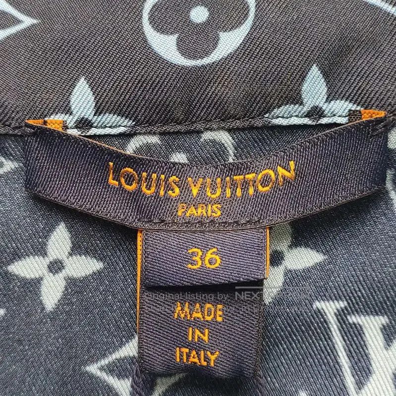 Louis Vuitton Louis Vuitton Blue Silk Blend Women’s Shirt . Size M / US 6-8 / IT 42-44 - 5 Thumbnail
