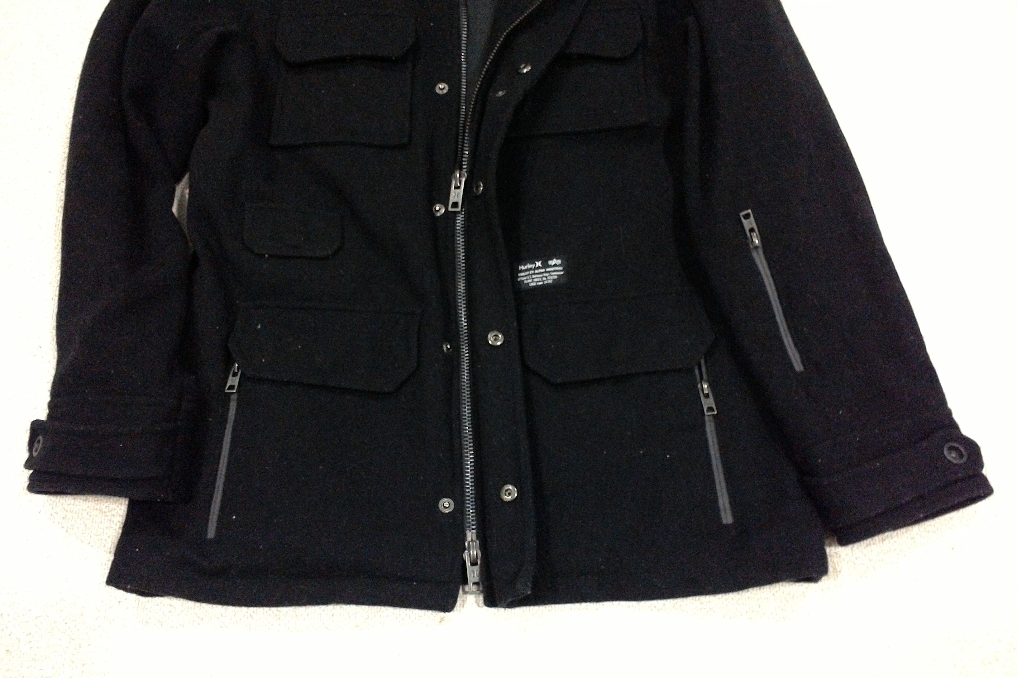 Alpha Industries × Hurley × Japanese Brand Hurley by Alpha Industry Multipocket Wool Jacket Size US S / EU 44-46 / 1 - 9 Thumbnail