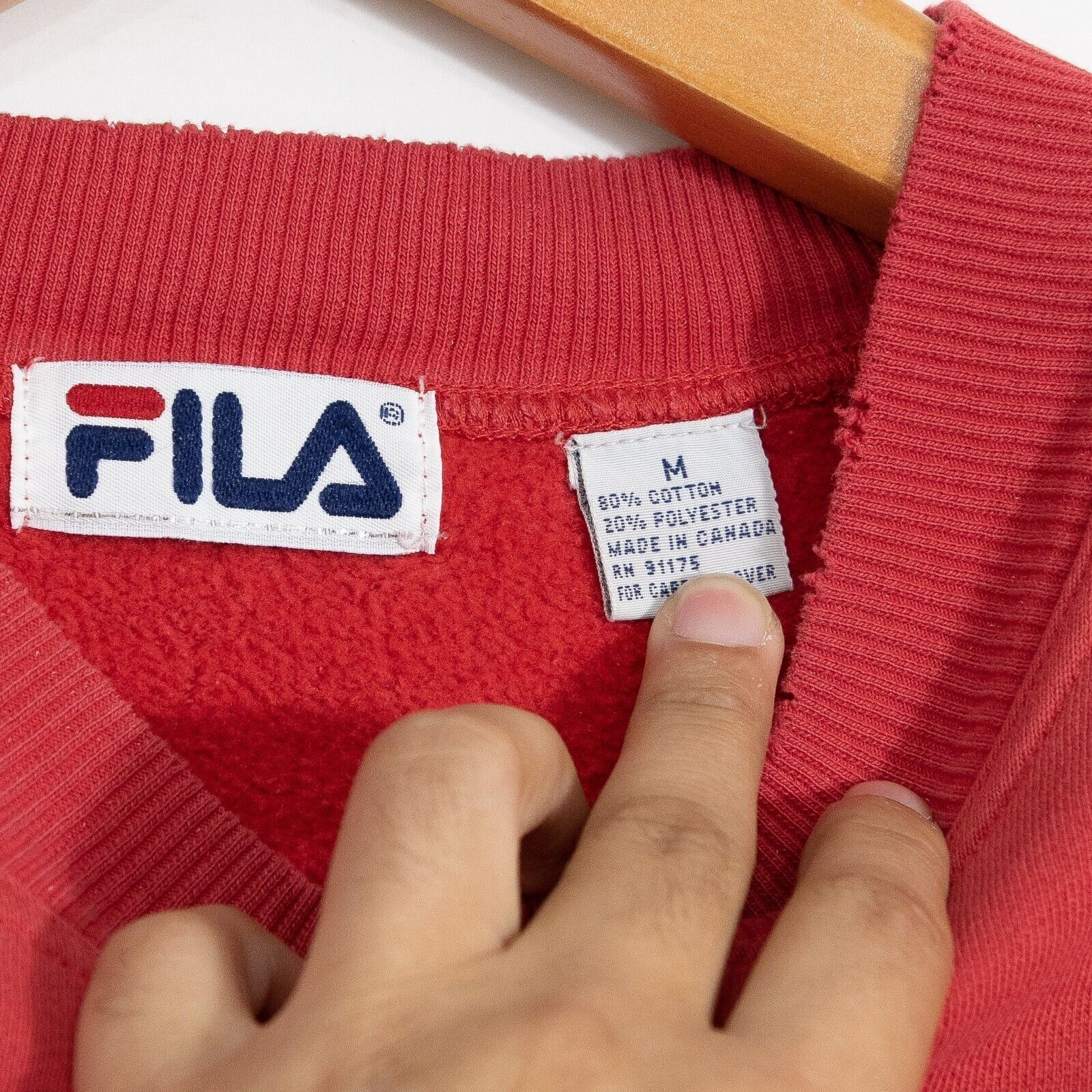 Fila Vintage 90s FILA Sweatshirt Mens Small - Boxy Cropped Faded Size US S / EU 44-46 / 1 - 4 Thumbnail