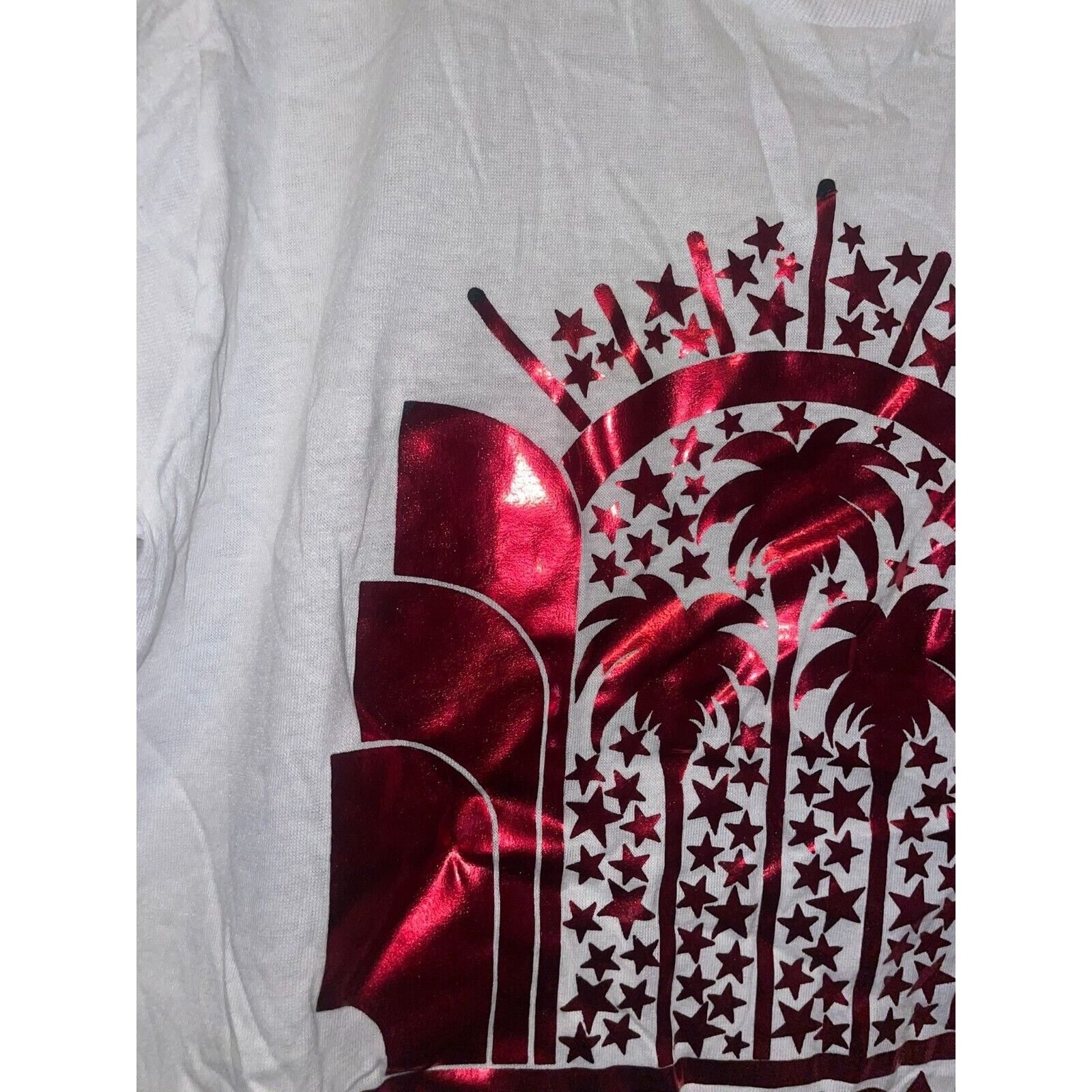Jerzees Vintage Las Vegas Shirt Las Vegas Red Graphic White M Tee Size US M / EU 48-50 / 2 - 3 Thumbnail