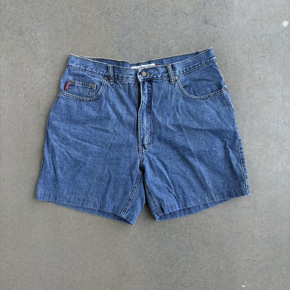 Bugle Boy × Vintage Vintage 90's Bugle Boy Jean Shorts 34" Waist Jorts Size US 34 / EU 50 - 2 Thumbnail