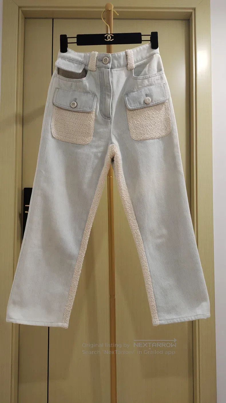 Chanel Chanel White jeans Size 42" / US 20 - 1 Thumbnail