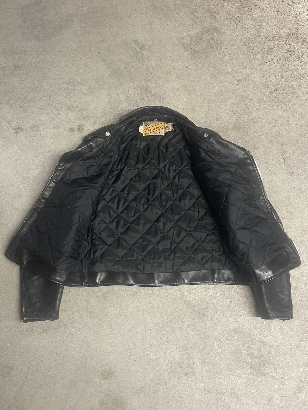 Schott 70s Schott Perfecto Leather Biker Jacket Size US L / EU 52-54 / 3 - 5 Thumbnail