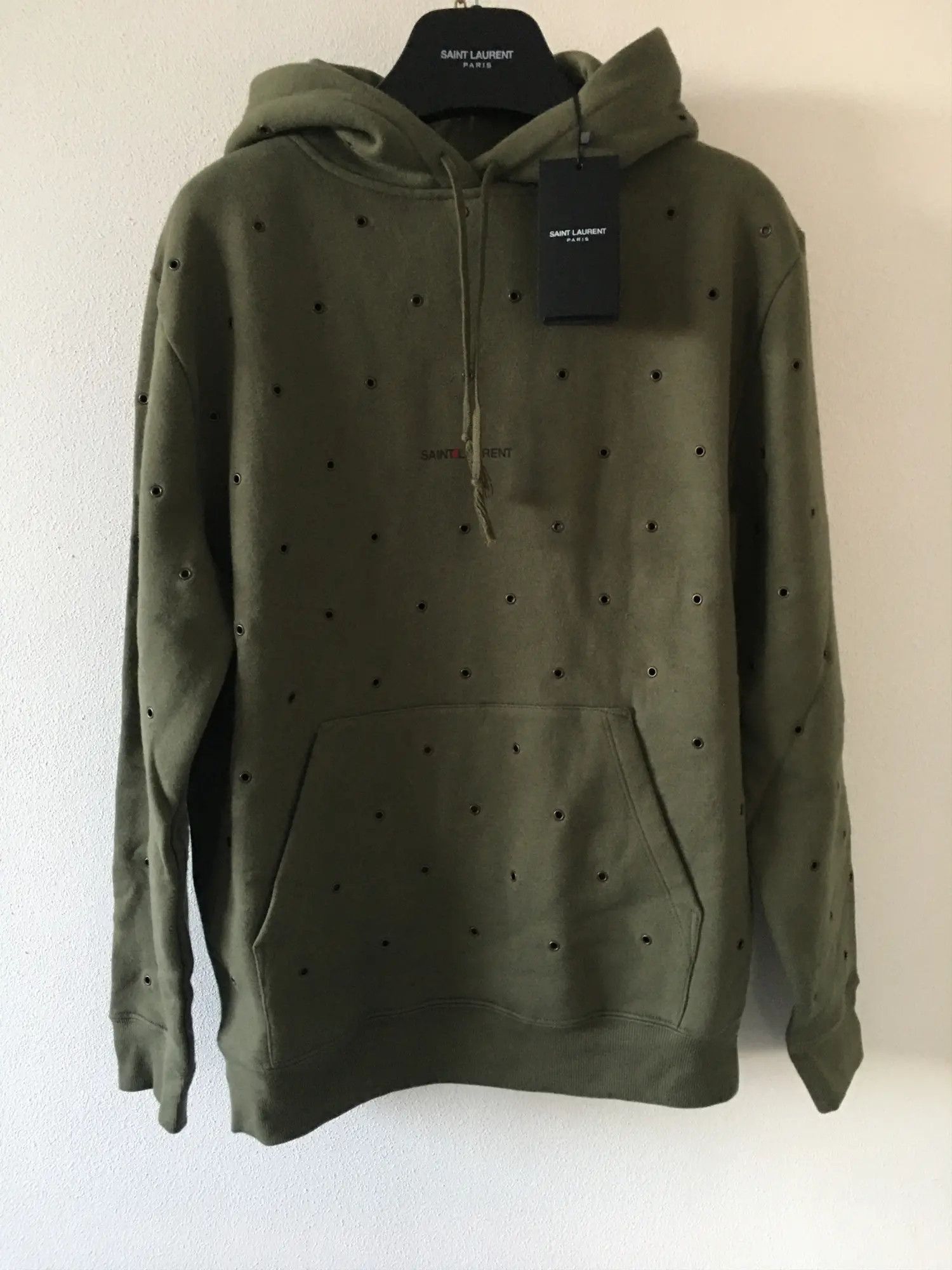 Saint Laurent Paris SS'21 Sweatshirt Logo Print Size US M / EU 48-50 / 2 - 1 Thumbnail