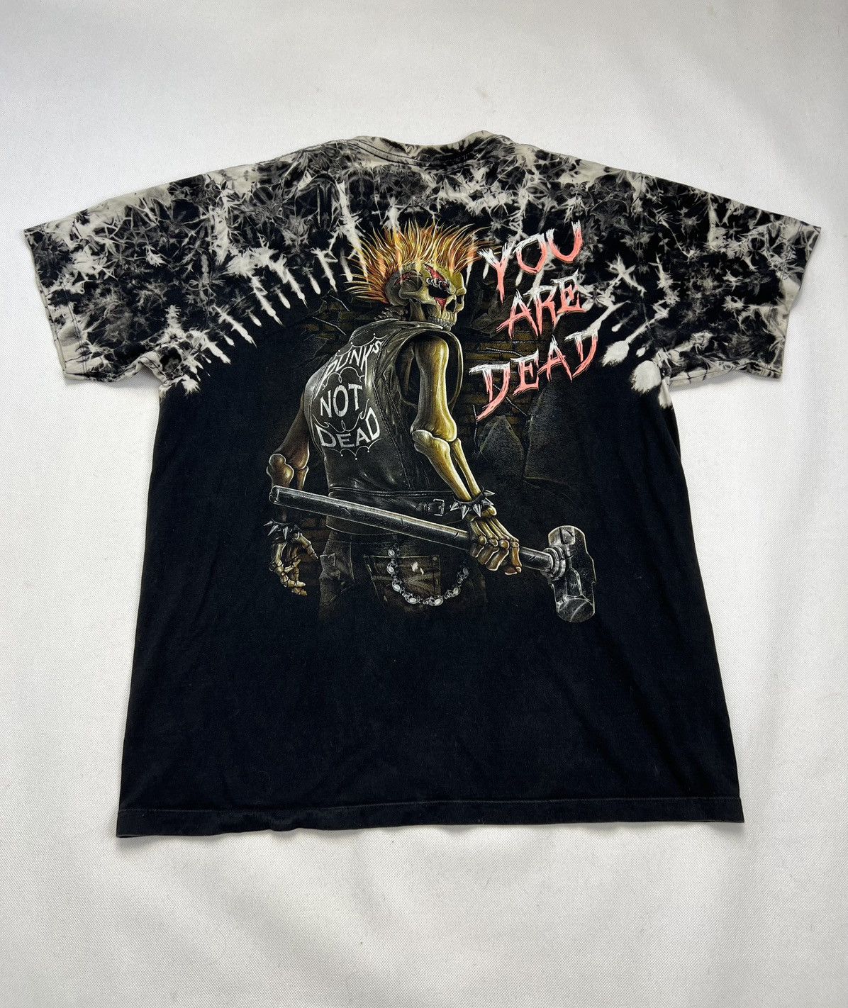 Vintage Tshirt You Are Dead Skull Skeleton Metal Rock Vintage Size US XL / EU 56 / 4 - 2 Thumbnail