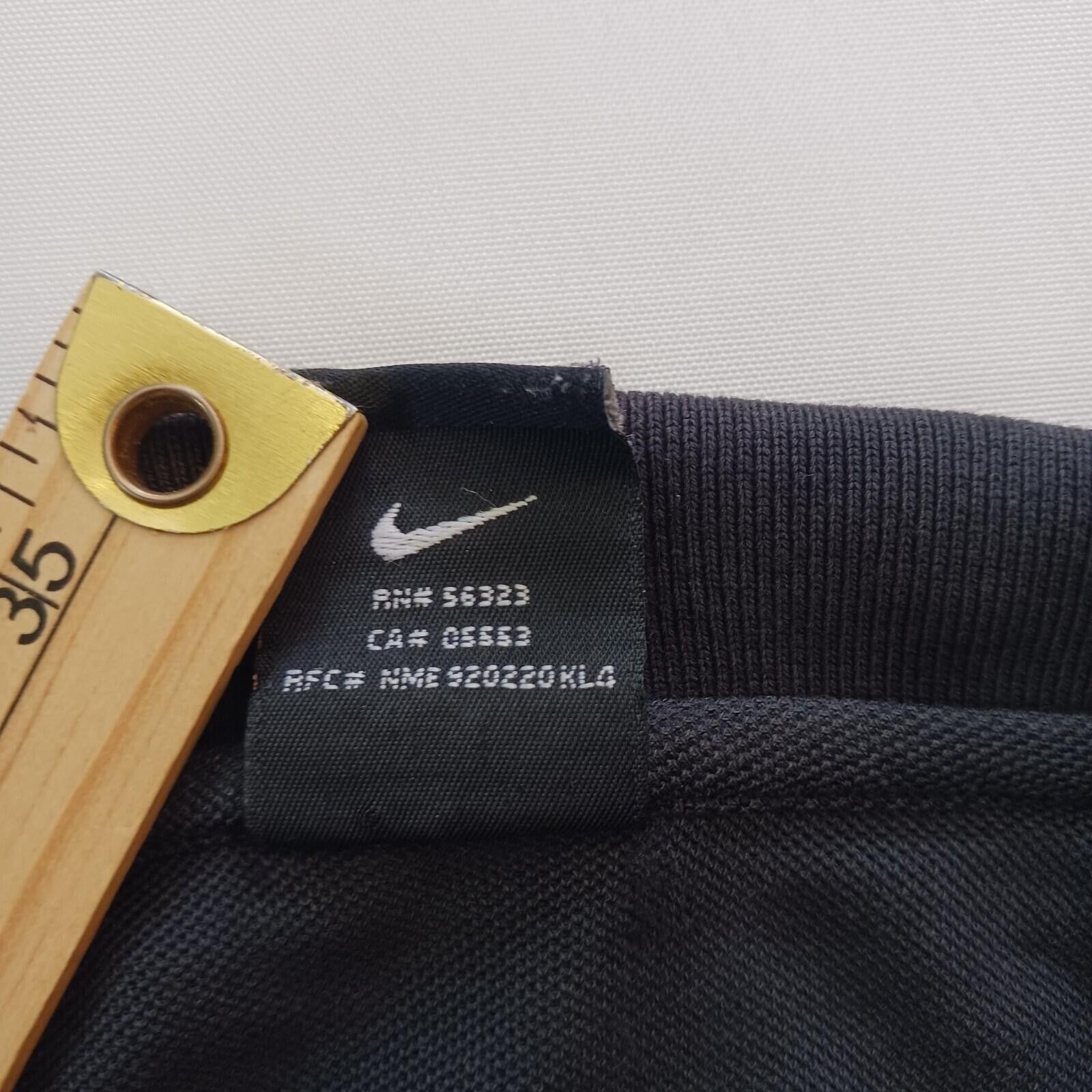 Nike Vintage Nike Team Dri Fit 2-Button Mens Black Polo Shirt 2XL Size US XXL / EU 58 / 5 - 6 Thumbnail