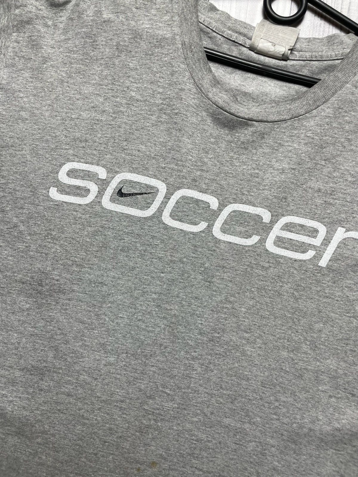 Nike × Vintage Vintage Nike Soccer tee logo size L logo Size US L / EU 52-54 / 3 - 3 Thumbnail