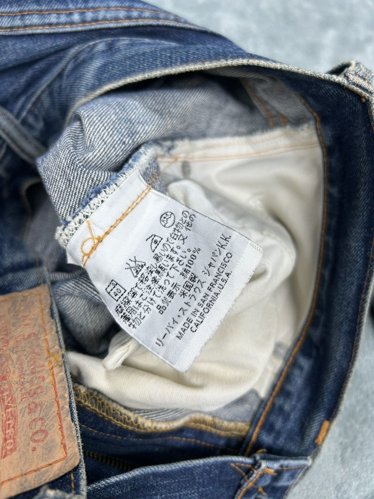 Levi's Vintage Clothing Vintage LVC Levi’s 551zxx Big E Distressed Denim Size US 33 - 9 Thumbnail
