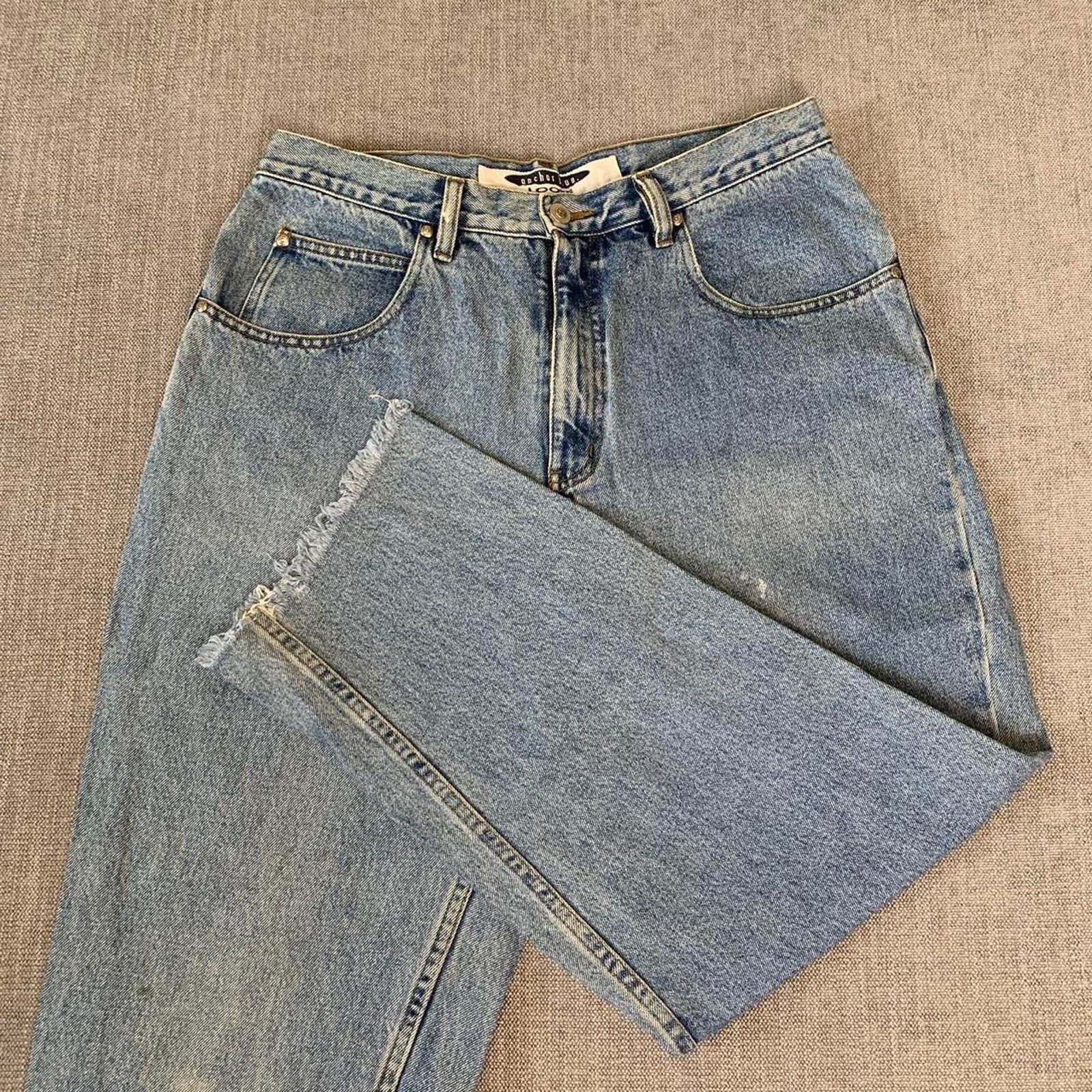 Anchor Blue Y2K Anchor Blue Loose Faded Denim Jeans Size US 34 / EU 50 - 5 Thumbnail