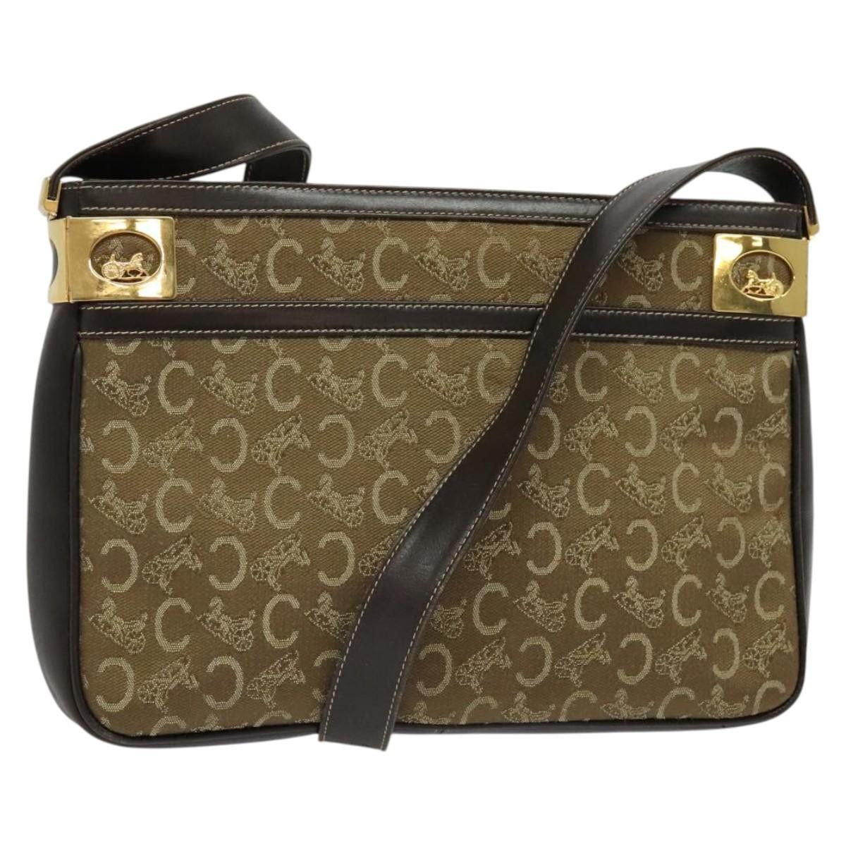 Celine CELINE C Sulky Shoulder Bag Canvas Beige Gold Size ONE SIZE - 1 Thumbnail