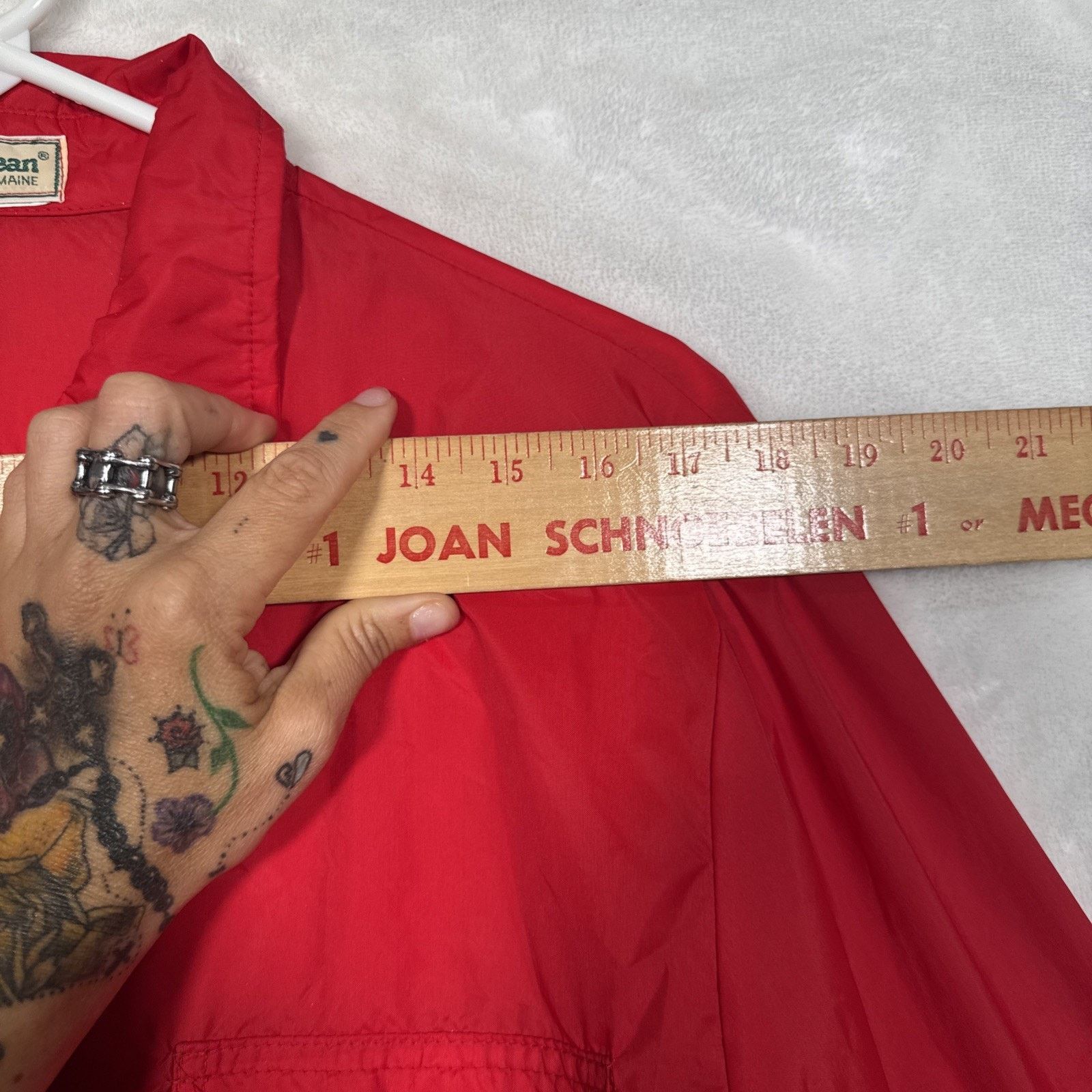 L.L. Bean LL BEAN Vtg Red Nylon Pullover Windbreaker Shirt Jacket Size US M / EU 48-50 / 2 - 5 Thumbnail