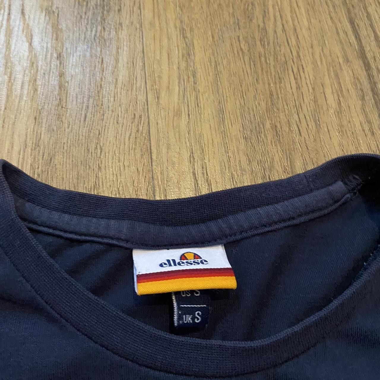 Ellesse Navy Ellesse T-shirt with yellow and red stripes Size US S / EU 44-46 / 1 - 4 Thumbnail