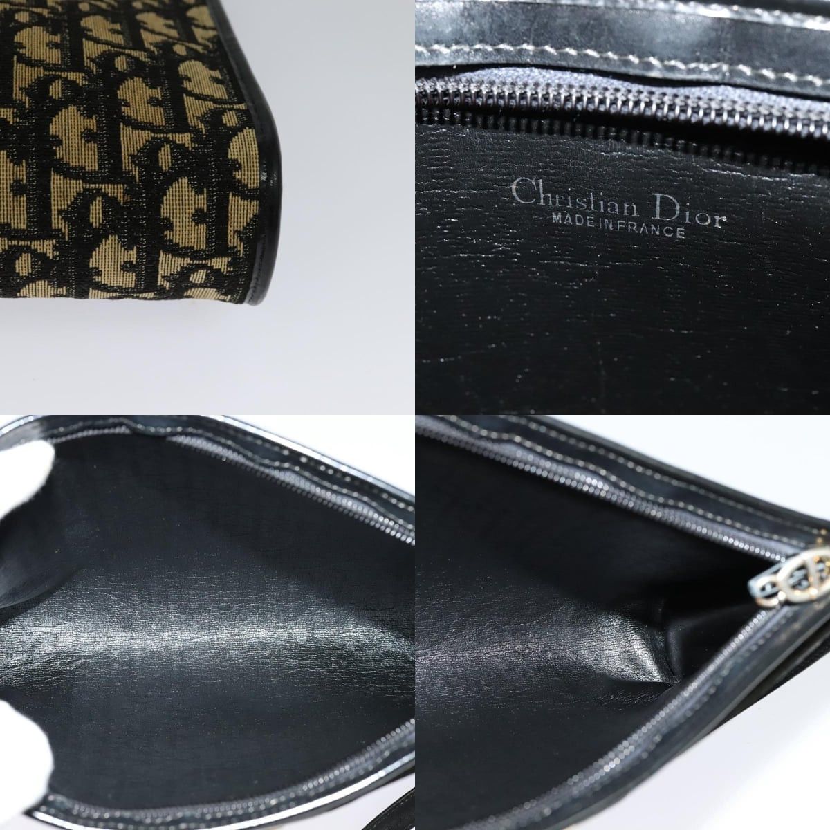 Dior DIOR Trotter Canvas Shoulder Bag Black Size ONE SIZE - 11 Thumbnail