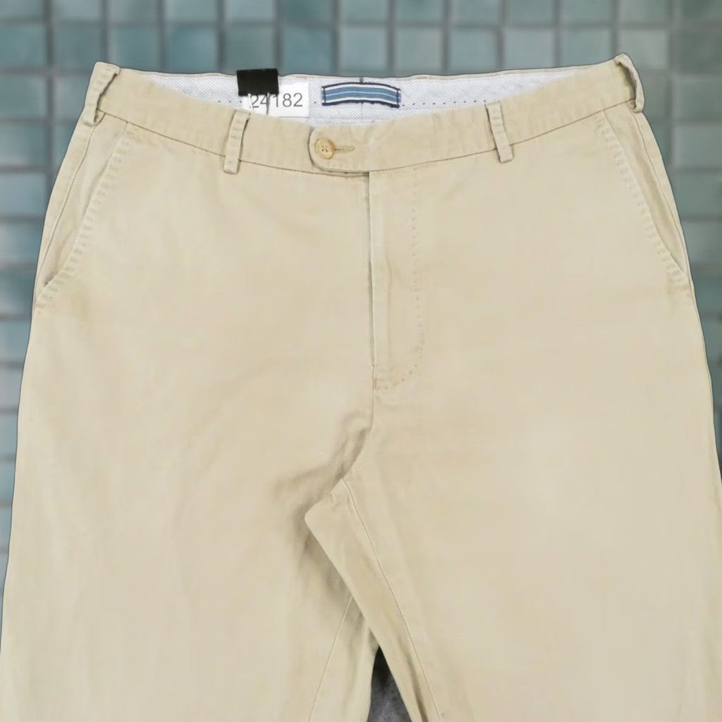 Peter Millar Peter Millar Pants Mens 35x28 Chino Flat Front Beige Preppy Casual Size US 35 - 1 Thumbnail