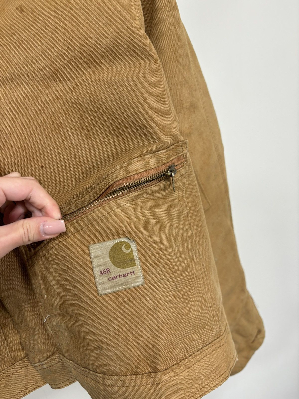 Carhartt Vintage 90s Carhartt Y2K Work Hype Cropped Detroit Jacket Size US L / EU 52-54 / 3 - 11 Thumbnail