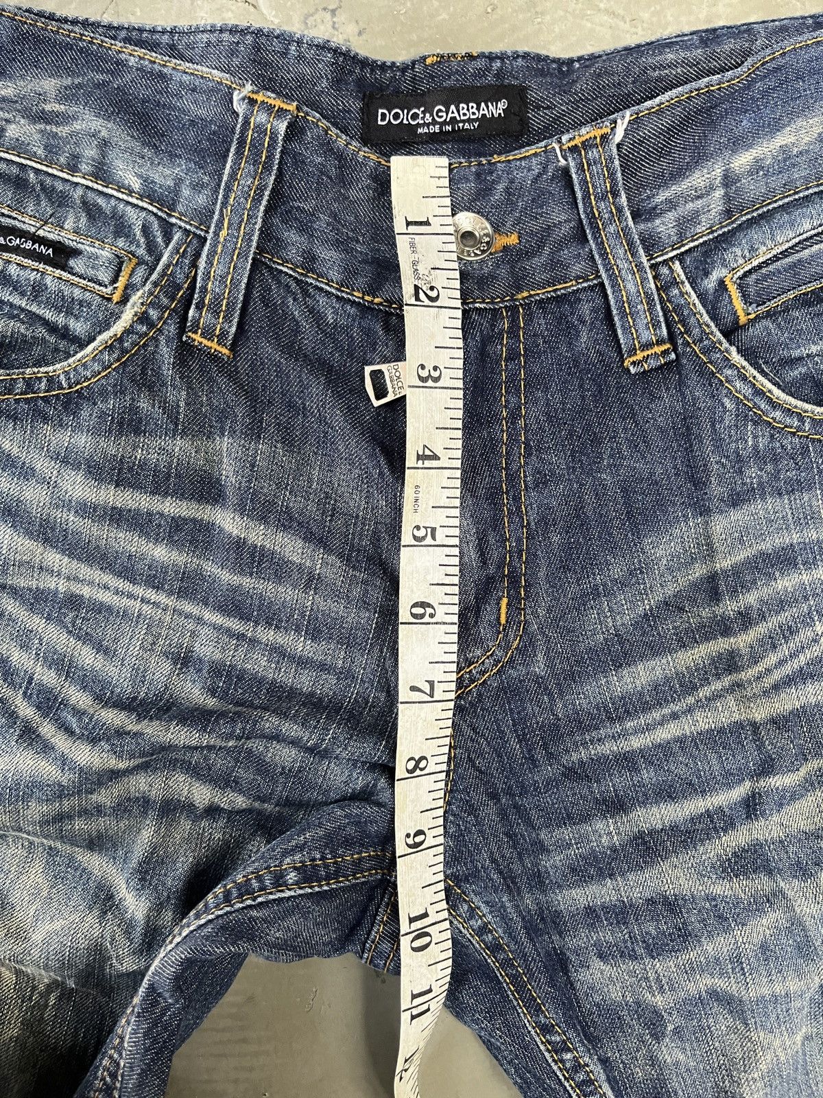 Dolce & Gabbana Dolce & Gabbana Whiskered Clawmark Washed Classic Denim Size US 30 / EU 46 - 14 Thumbnail