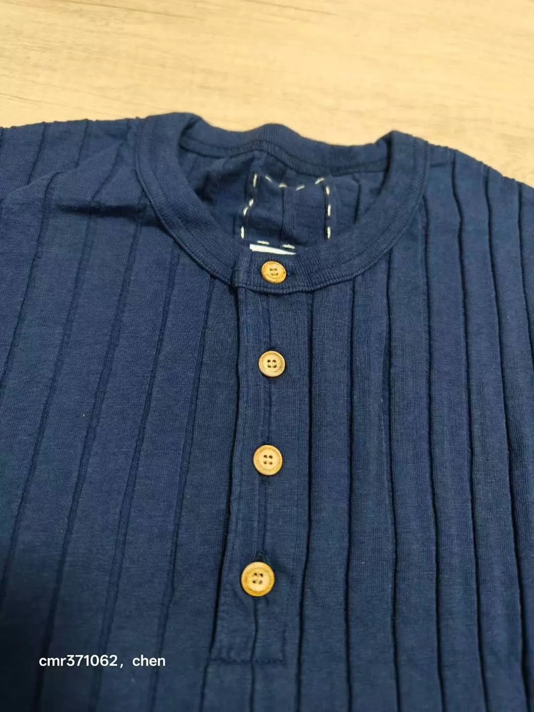 Visvim visvim 15AW Ribs Henley L/S Navy Women's 2 New Size M / US 6-8 / IT 42-44 - 2 Thumbnail