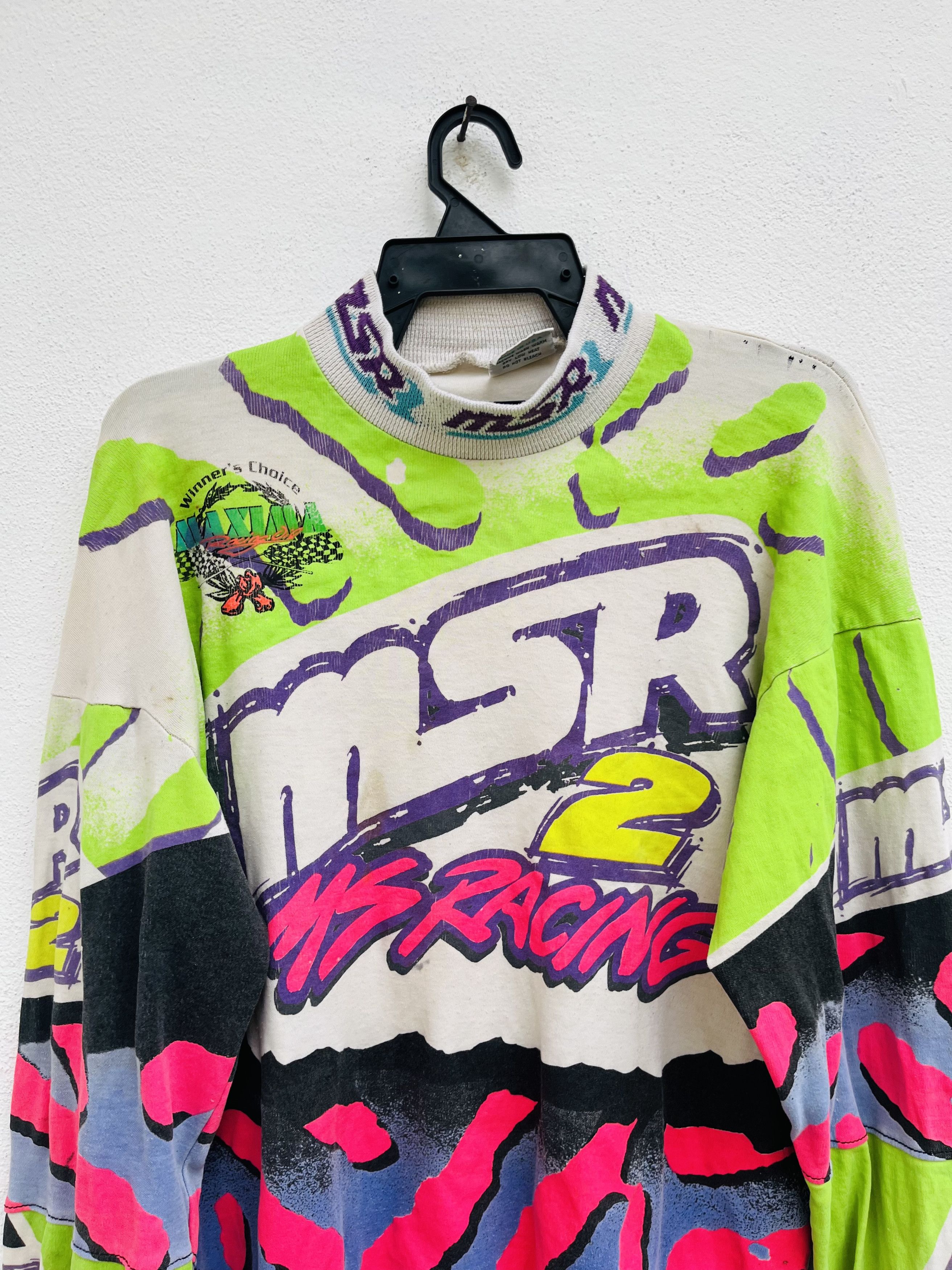 Japanese Brand Vintage MSR Racing Motorcross Fashion Style Size US L / EU 52-54 / 3 - 3 Thumbnail