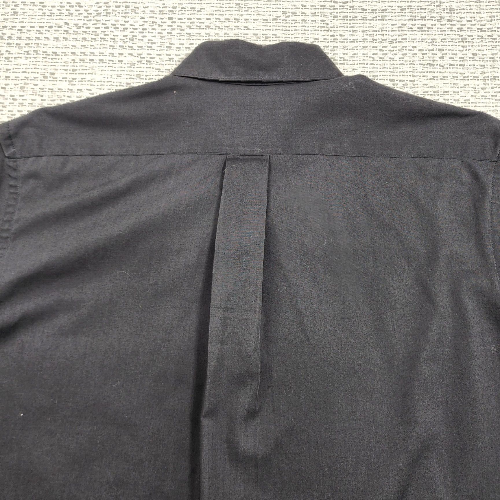 Geoffrey Beene Geoffrey Beene Shirt Mens 16.5 Black Dress Long Sleeve Slim Fitted Pocket USA Shirt Size 46R - 7 Thumbnail