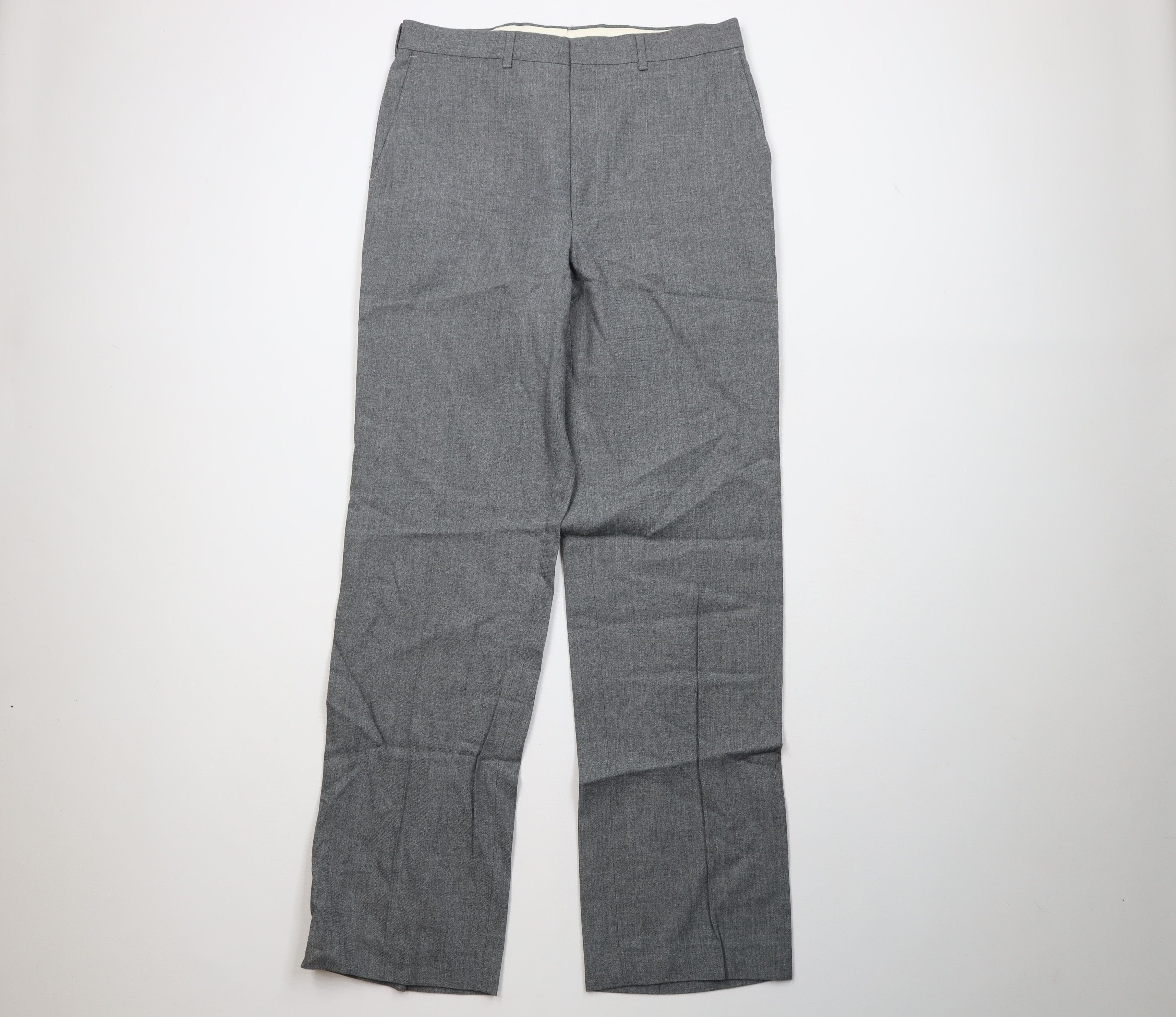 Vintage Vintage 90s Streetwear Wide Leg Chino Pants Heather Gray Size US 34 / EU 50 - 1 Thumbnail