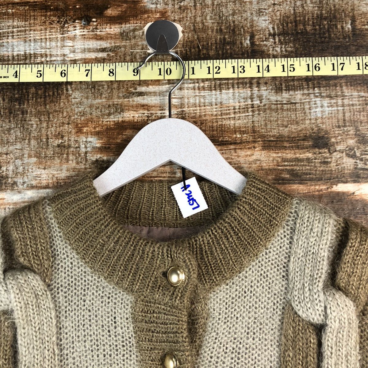 Homespun Knitwear Japan mohair shaggy vtg Pattern knitwear Cardigans #A2457 Size M / US 6-8 / IT 42-44 - 4 Thumbnail