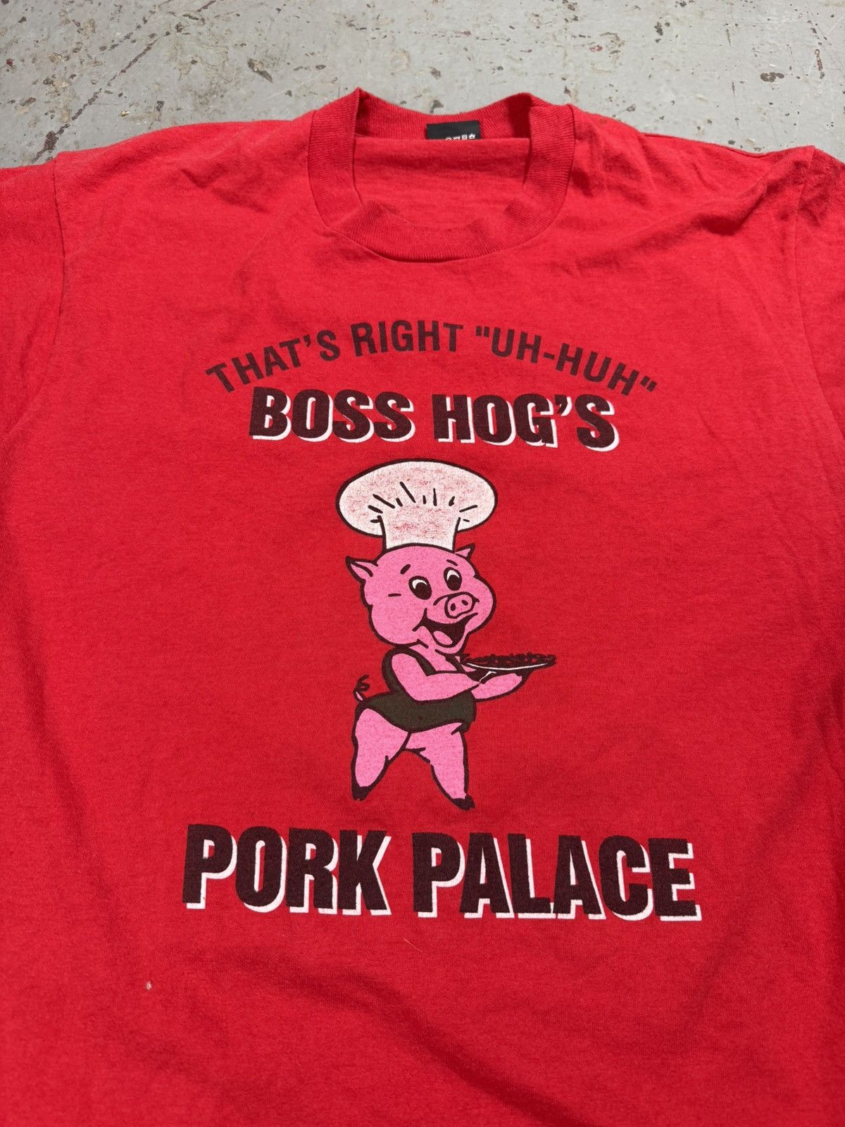 Vintage Vintage Boss Hogs Pork Palace Pig Tee Size US L / EU 52-54 / 3 - 4 Thumbnail