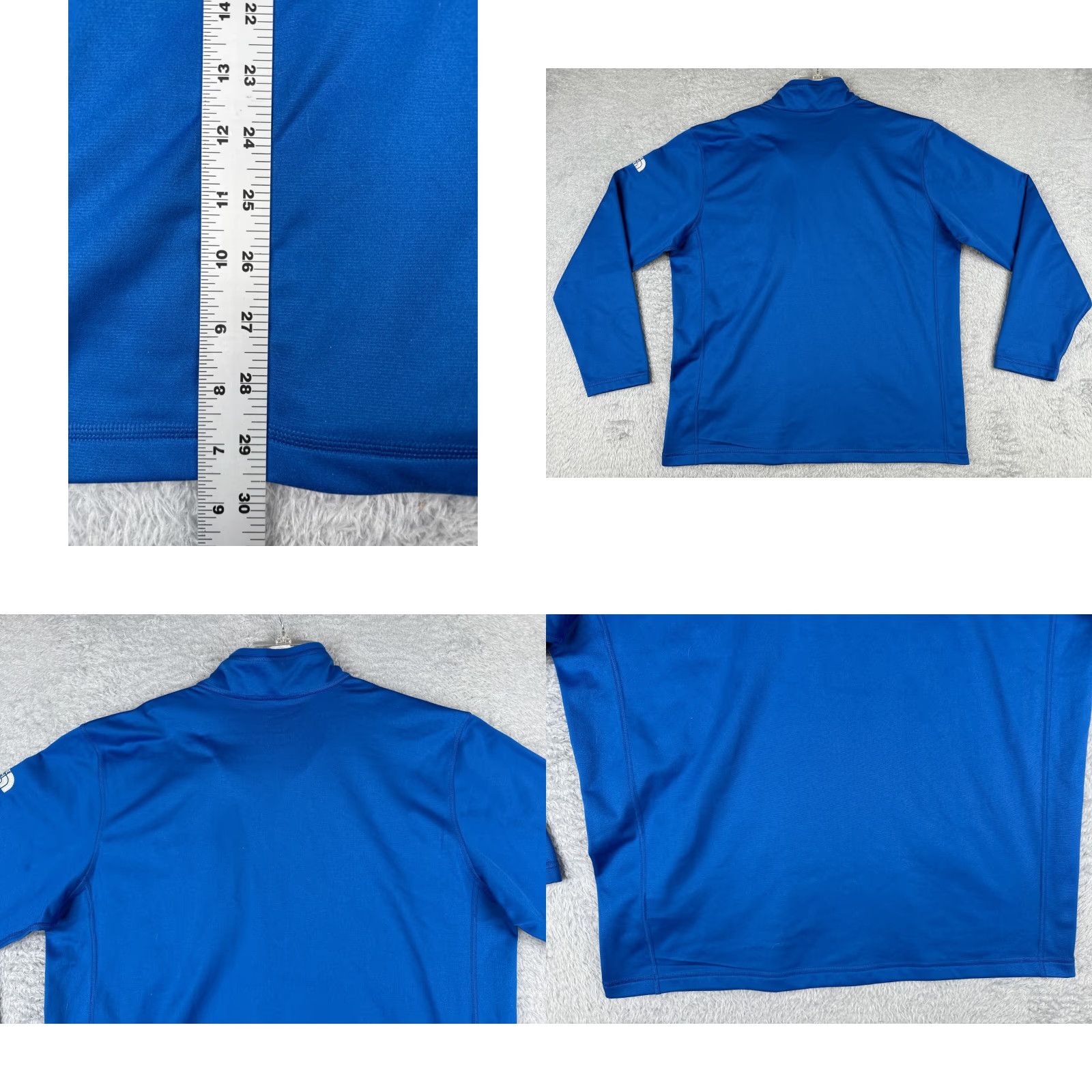 The North Face The North Face Sweater Mens XL Blue 1/4 Zip Mock Neck Polyester Fleece Embroidered Logo Pullover Casual Men’s Core Size US XL / EU 56 / 4 - 9 Thumbnail