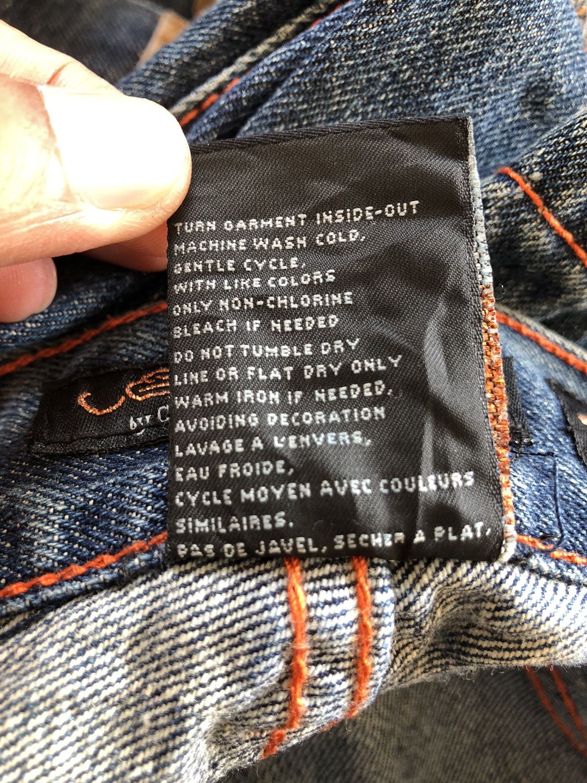 Christian Audigier Ed Hardy Embroidered Jeans Distressed Size US 34 / EU 50 - 18 Thumbnail