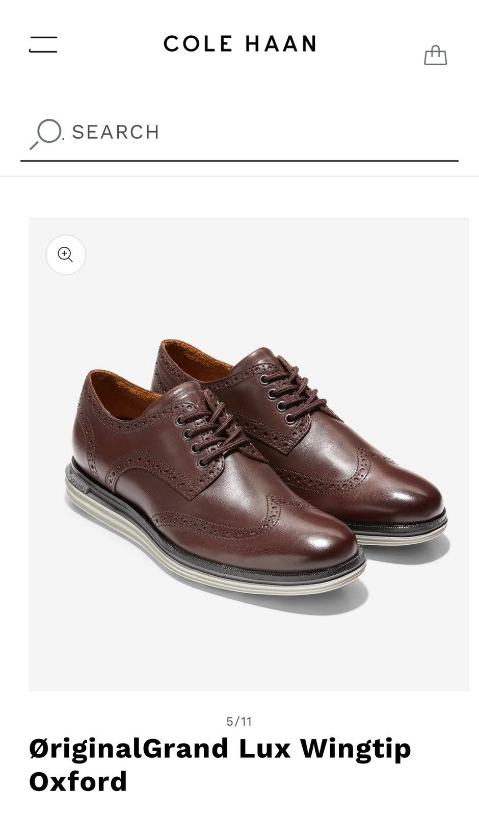 Cole Haan Cole Haan ØriginalGrand Wingtip - Cordovan -C31546 - US 9.5M Size US 9.5 / EU 42-43 - 12 Thumbnail