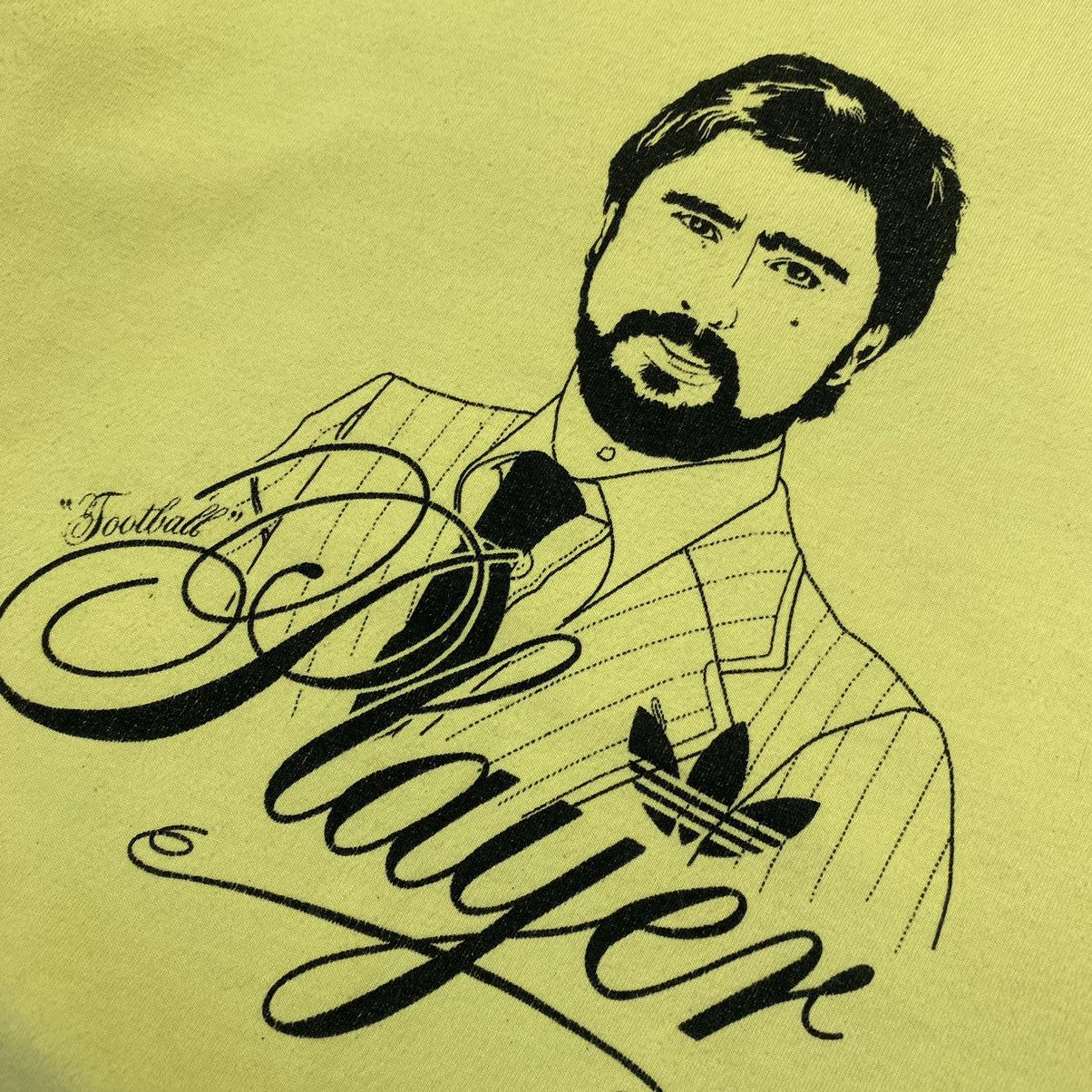 Adidas × Vintage Vintage Adidas Miller Player Big Face logo 90’s tee Size US M / EU 48-50 / 2 - 3 Thumbnail