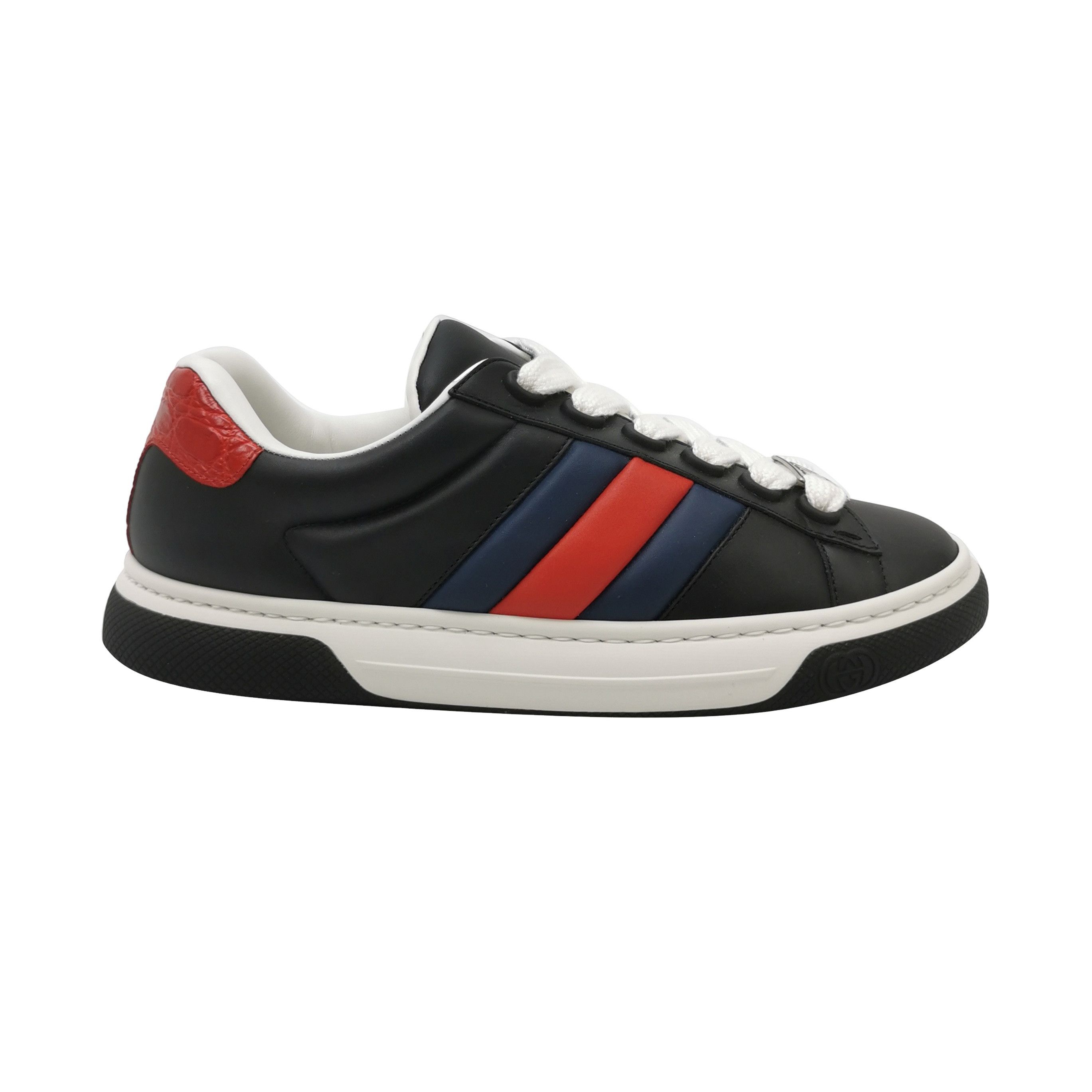 Gucci Gucci Ace Striped Leather Sneakers 7 Size US 8 / EU 41 - 1 Thumbnail