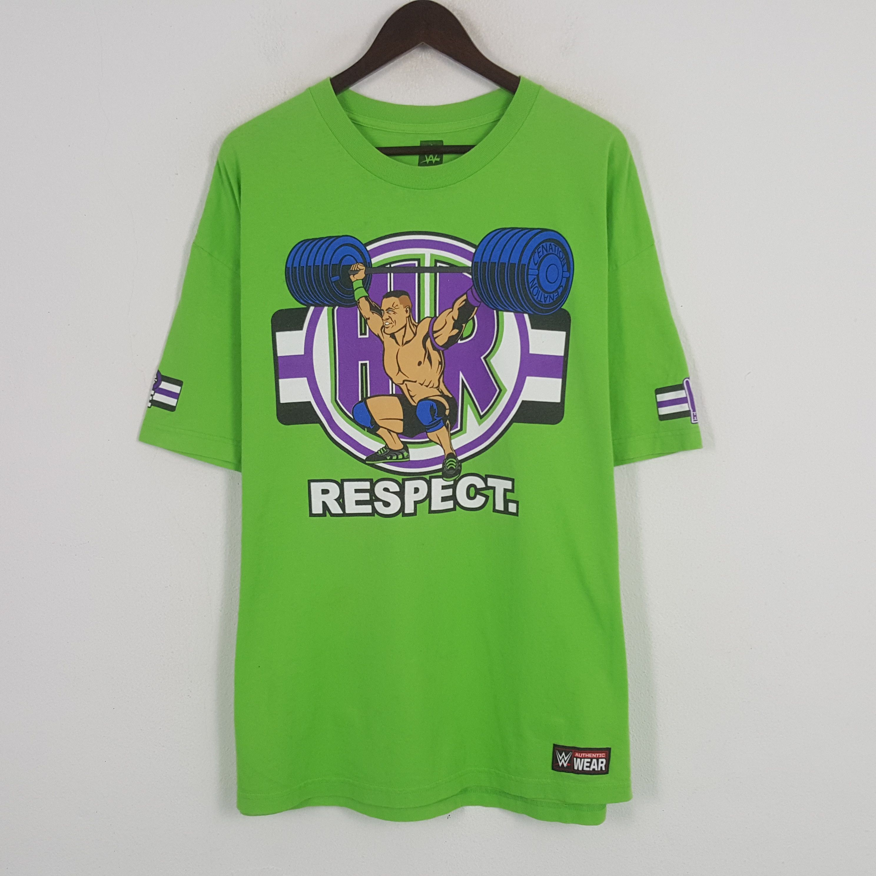 Designer Vintage John Cena Respect Wwe Style Tshirt Size US XL / EU 56 / 4 - 1 Thumbnail
