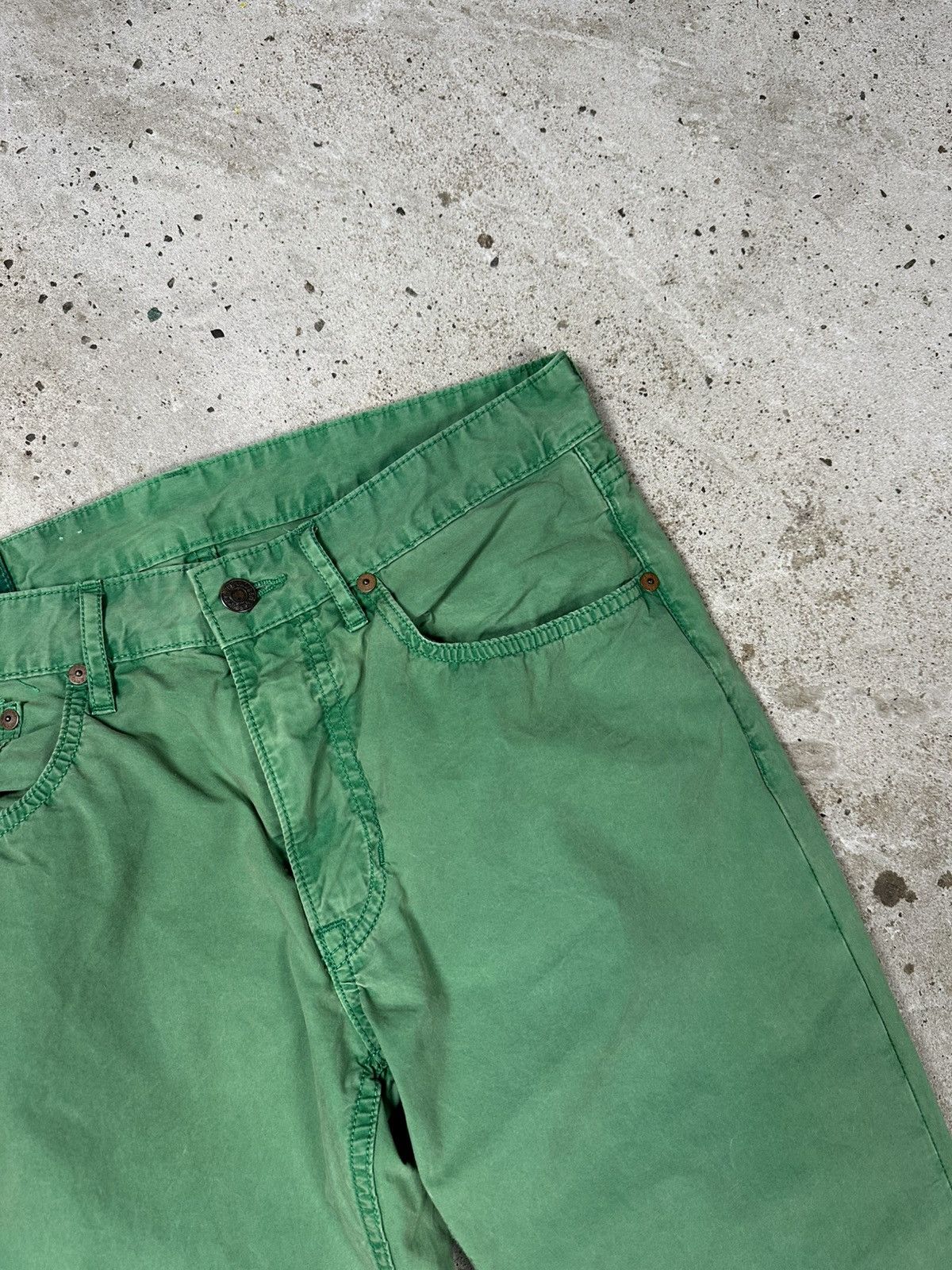 Polo Ralph Lauren × Ralph Lauren × Vintage Vintage Y2K Polo Ralph Lauren Washed Green Pants Size US 30 / EU 46 - 15 Thumbnail