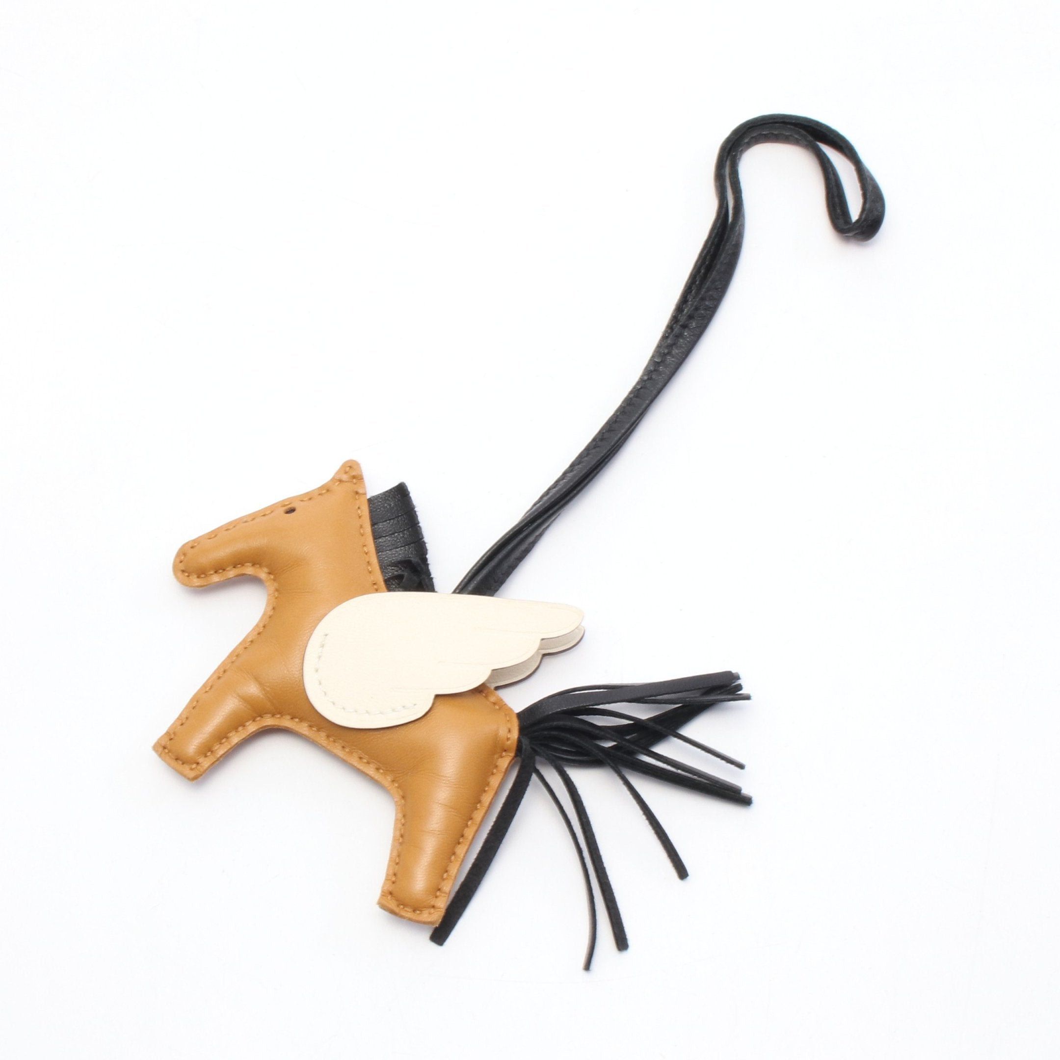 Hermes Hermes Rodeo Pegasus Pm Sesame Nata Bag Charm Aagneau Veau Swift Light Brown Black Ivory Z Stamp Size ONE SIZE - 1 Thumbnail