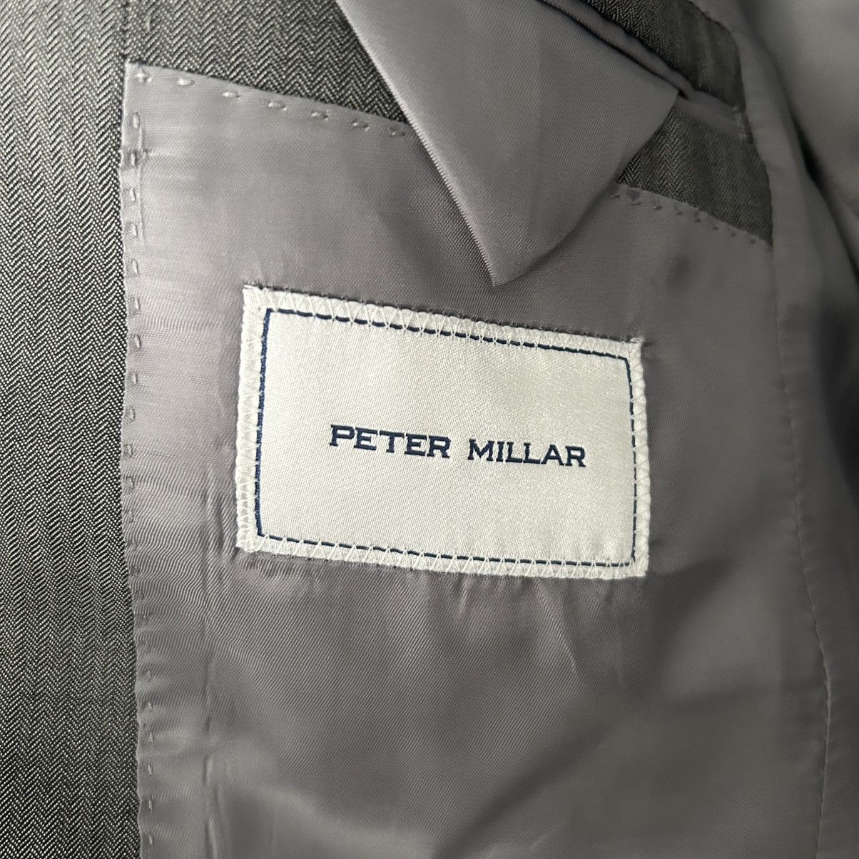 Peter Millar New Peter Millar Flynn Classic Fit Gray Wool Suit Size 38R Size 38R - 7 Thumbnail