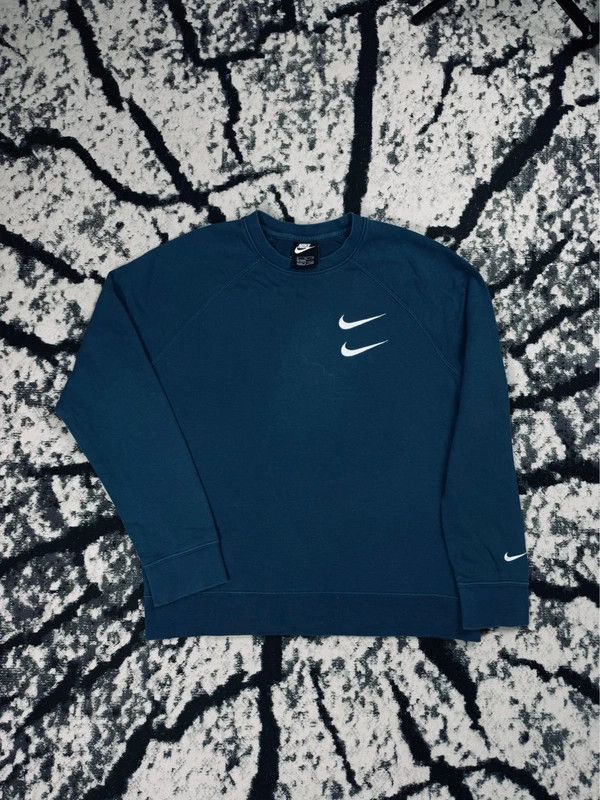 Nike Nike blue crewneck sweatshirt swoosh S logo Size US S / EU 44-46 / 1 - 1 Thumbnail