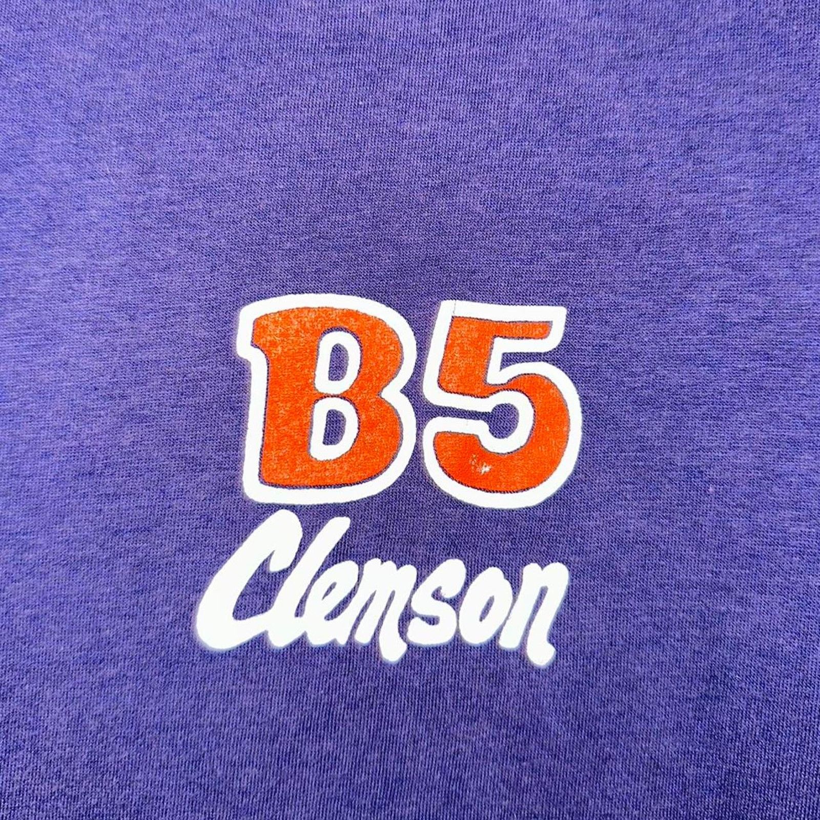 Hanes Vintage 90s Single Stitch Clemson Roach Motel T Shirt size L Size US L / EU 52-54 / 3 - 4 Thumbnail