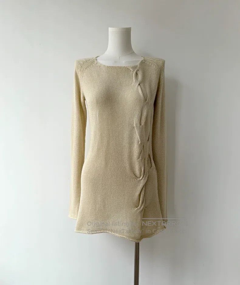 Yohji Yamamoto Yohji Yamamoto 09 SS Minimalist Twist Knit long sleeves Size XS / US 0-2 / IT 36-38 - 3 Thumbnail