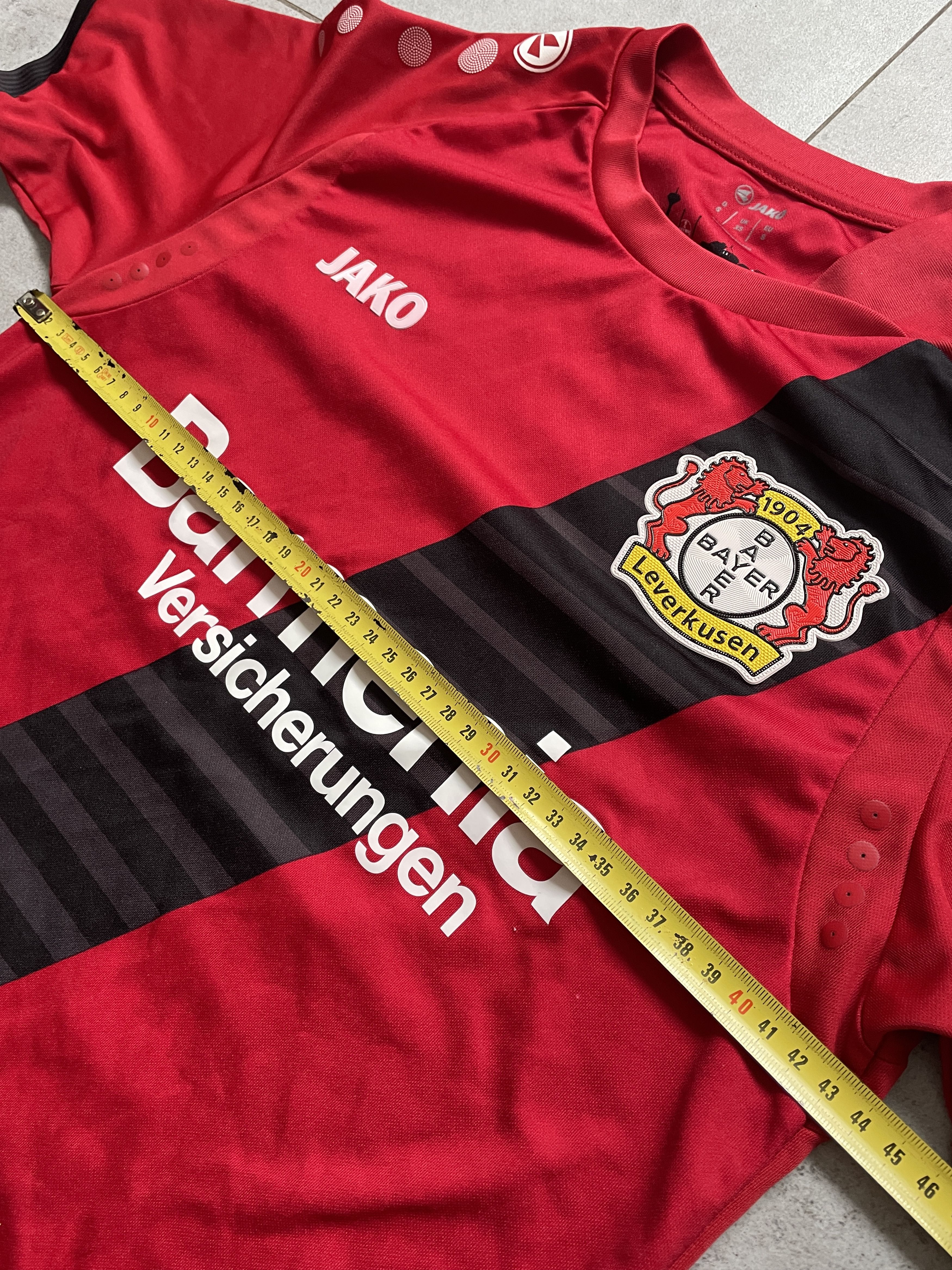 Adidas JAKO BAYER LEVERKUSSEN 04 2017 BLOKECORE SOCCER JERSEY Size US S / EU 44-46 / 1 - 8 Thumbnail