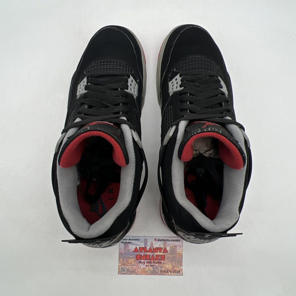 Jordan Brand Air Jordan 4 bred Size US 10.5 / EU 43-44 - 6 Thumbnail