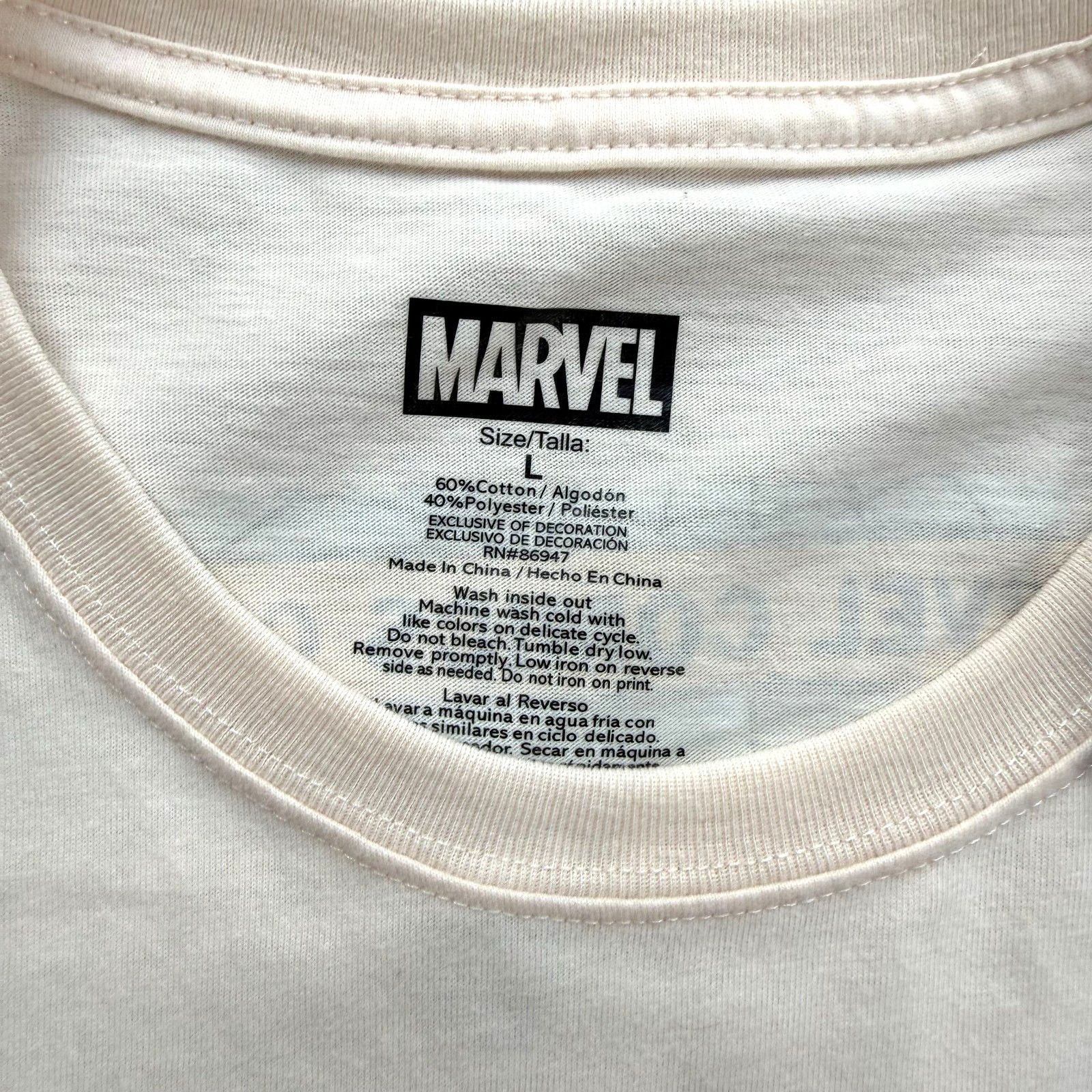 Marvel Comics Marvel Spider Man Comic Tee Large Cream Vintage Graphic Size US L / EU 52-54 / 3 - 3 Thumbnail