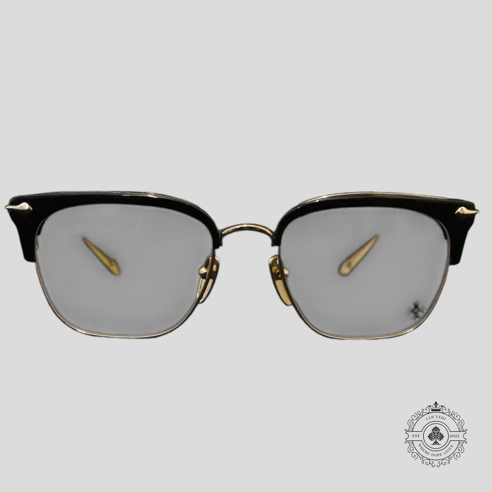 Chrome Hearts Chrome Hearts Sluntradiction Glasses in Black/Gold Size ONE SIZE - 2 Thumbnail