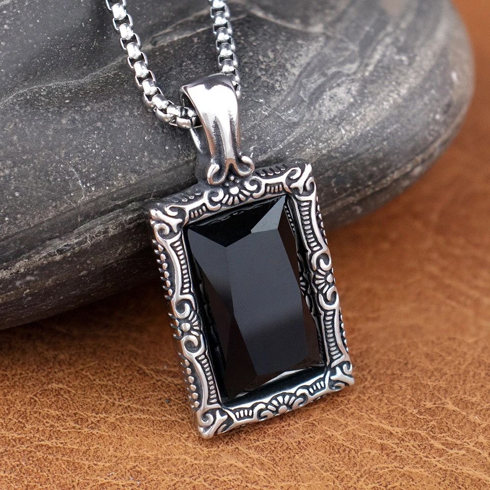 Jewelry Black Gemstone Necklace Size ONE SIZE - 2 Thumbnail