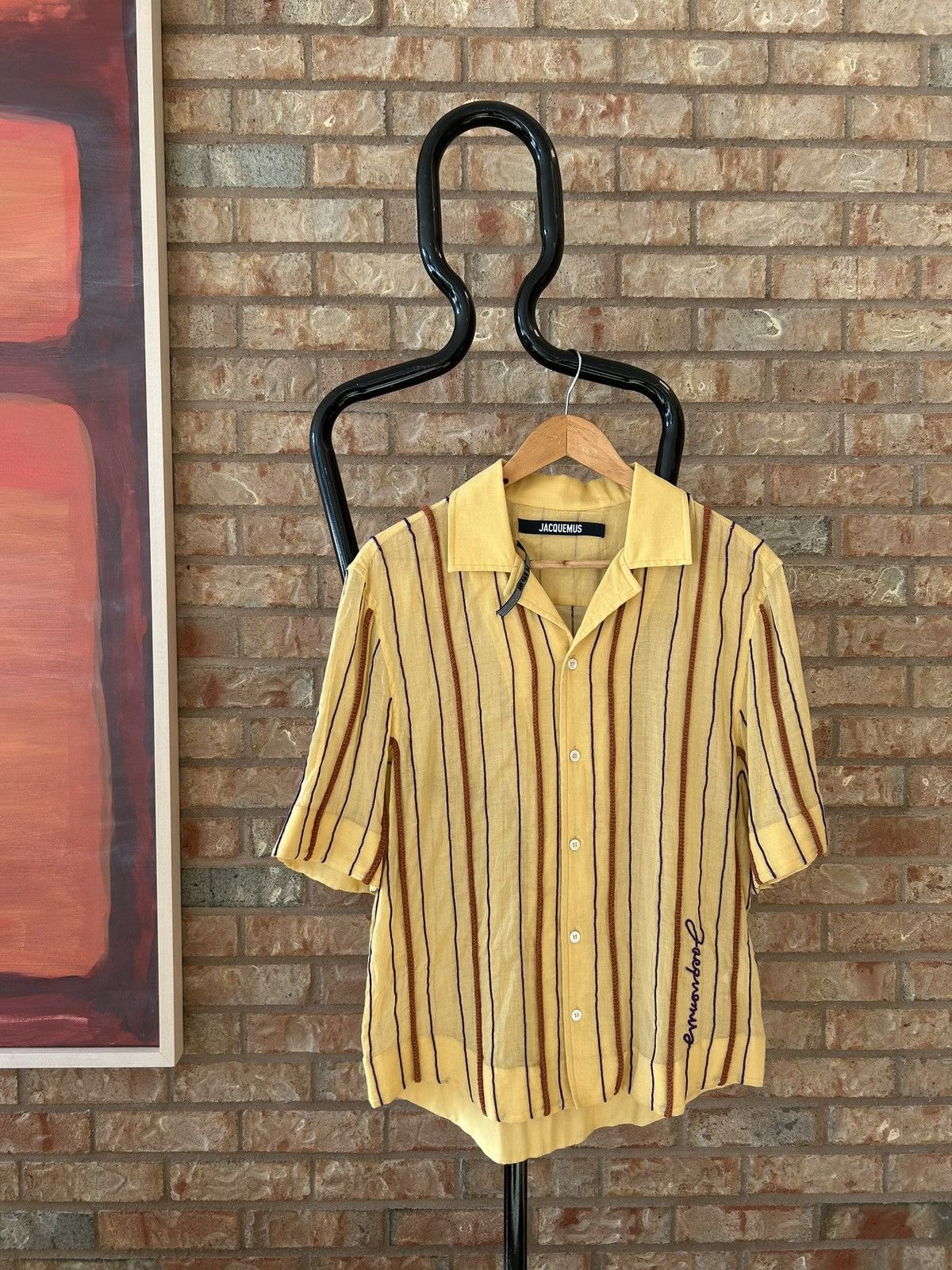 Jacquemus Le Raphia “Le Chemise Palha” shirt Size US S / EU 44-46 / 1 - 1 Thumbnail